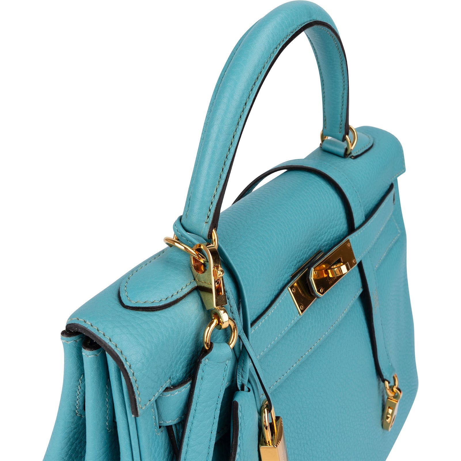 Hermès – Kelly 32 Handbag in Bleu Saint-Cyr