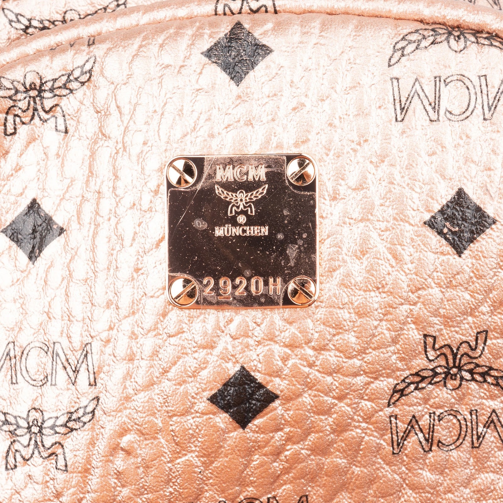 Sac à dos 2 en 1 MCM Monogram Metallic Visetos Small Stark
