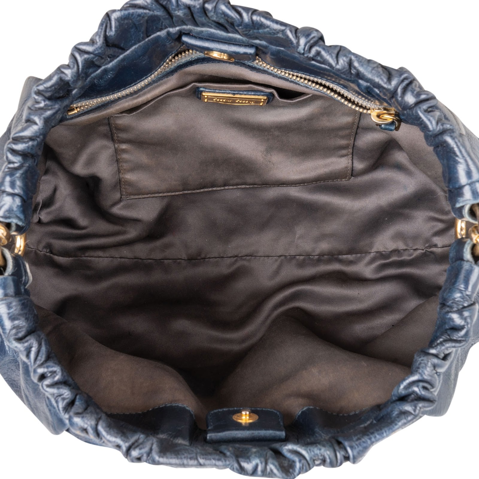 Miu Miu – Vitello Lux Drawstring Satchel Crossbody Bag