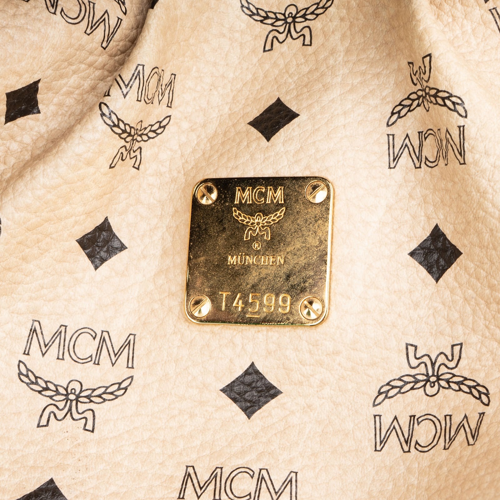 MCM Monogram Visetos Satchel Tote Shoulder Bag