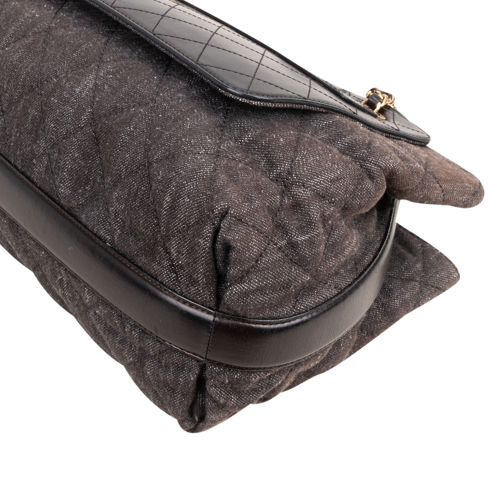 Chanel Stitching Denim CC Shoulder Handbag