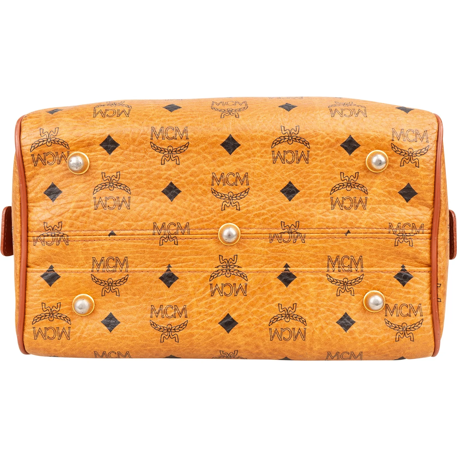 MCM Monogram Visetos Boston Bag