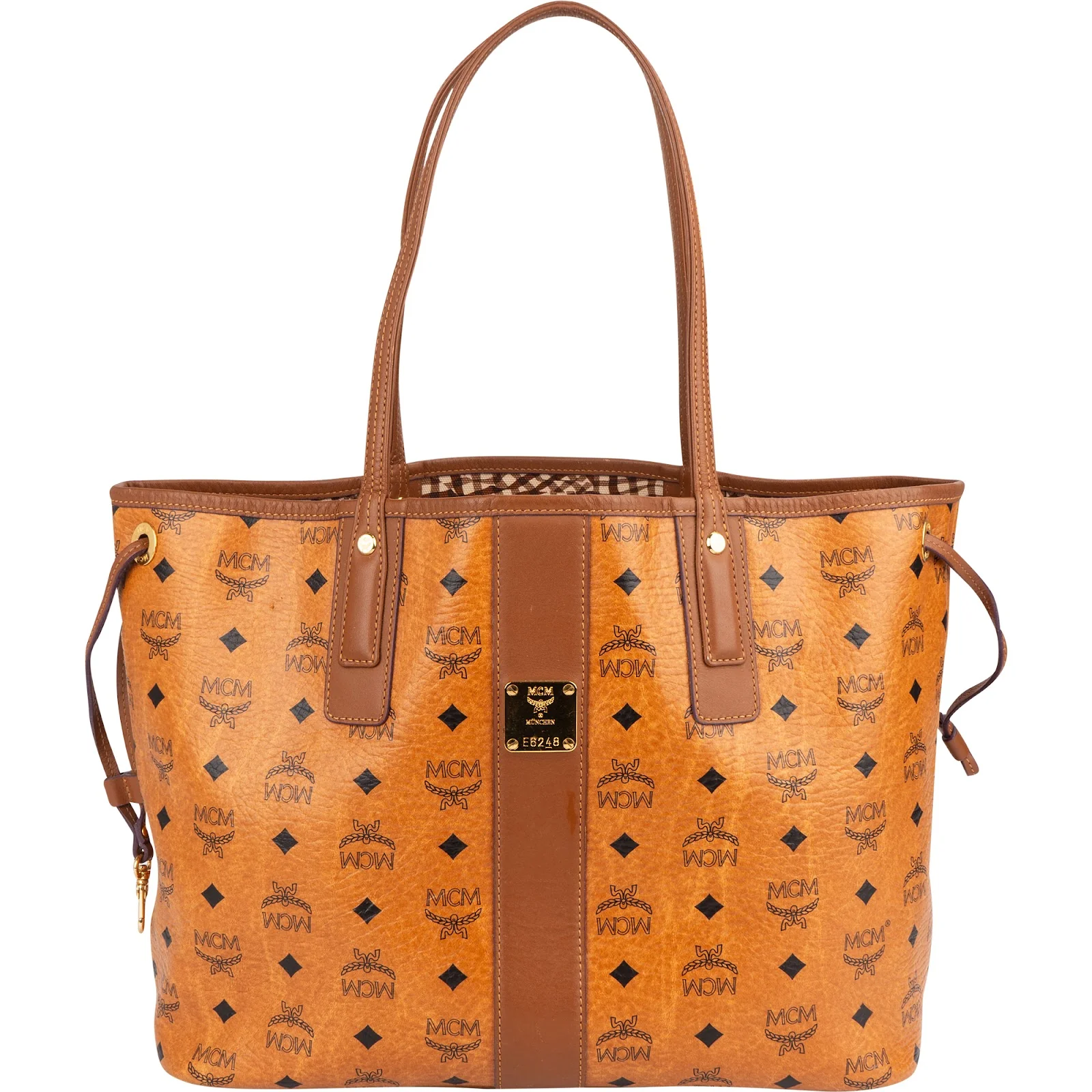 MCM Monogram Visetos Liz Shopper Shoulder Bag