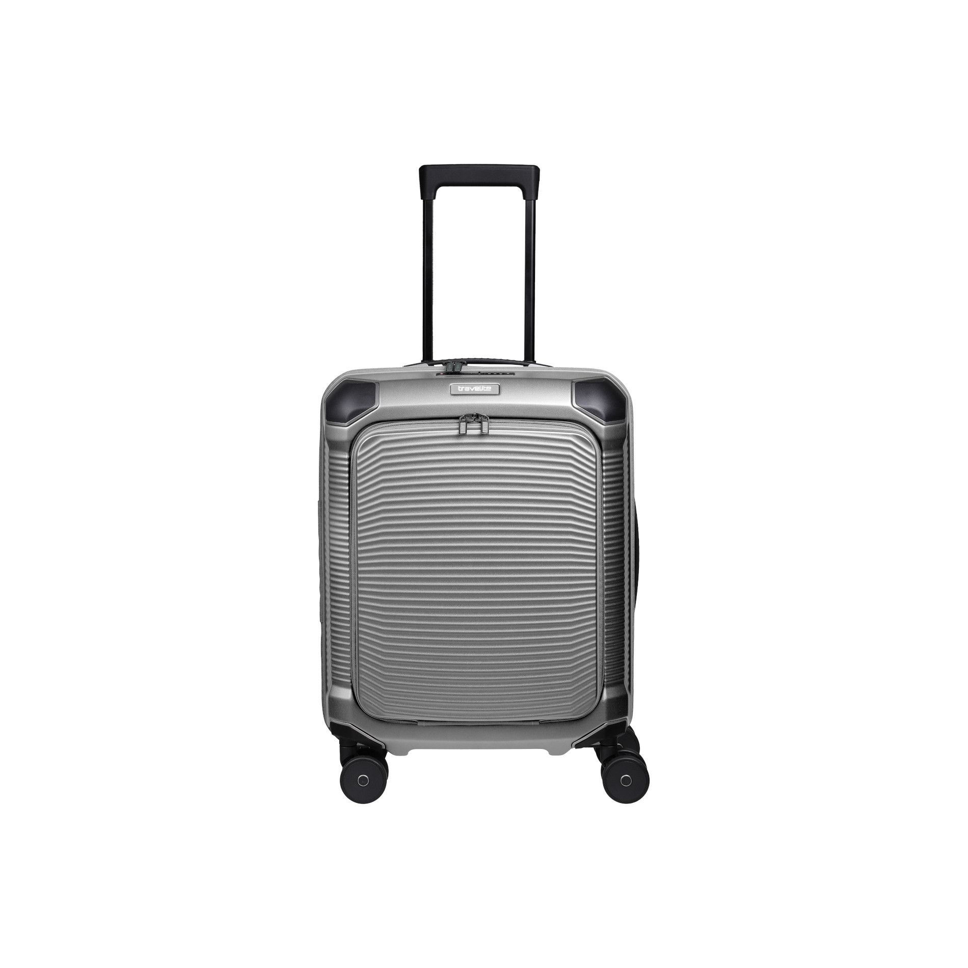 MILLENNIUM Handgepäck S (55cm) mit Vortasche - Silver