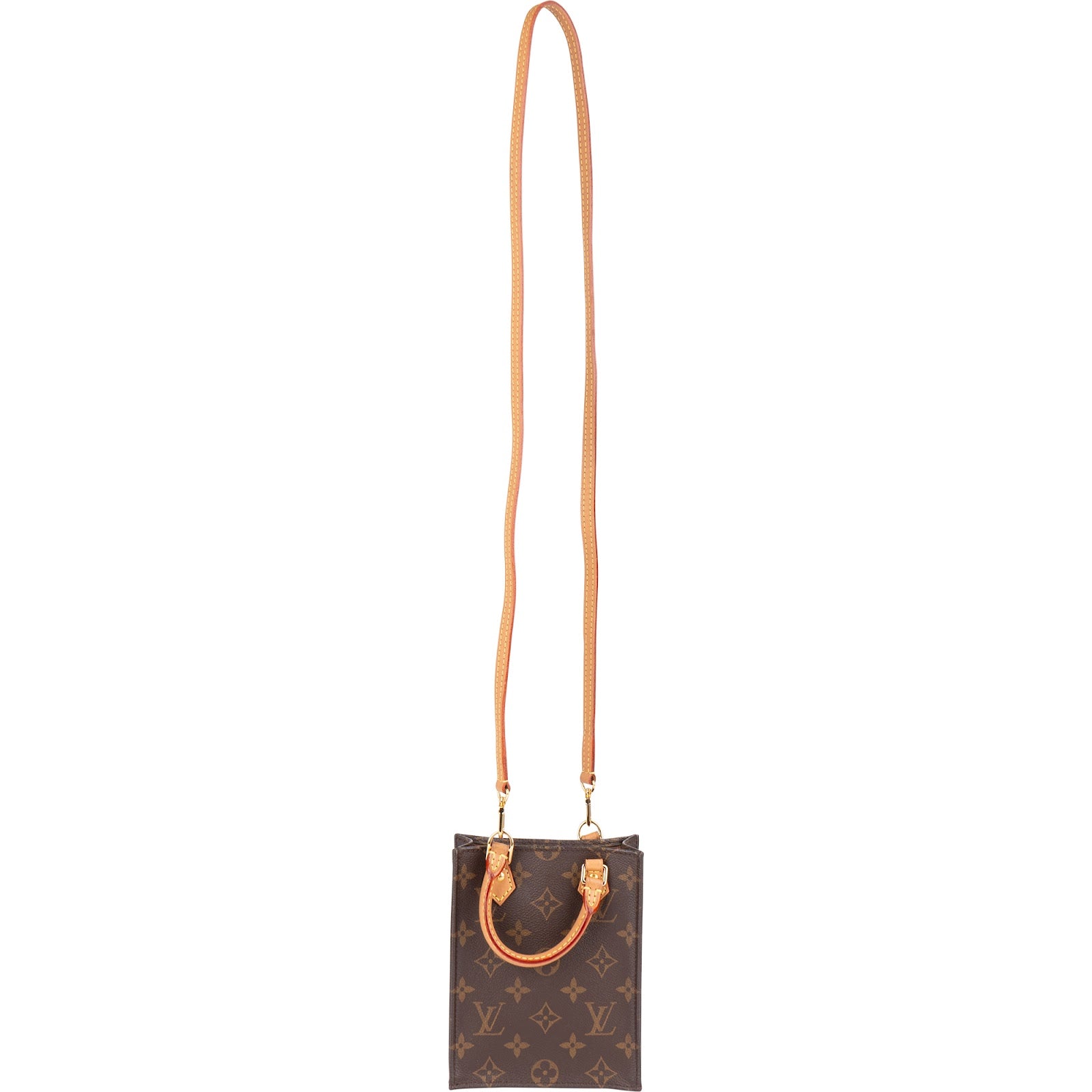 Louis Vuitton Monogram Canvas Petit Sac Plat Handbag