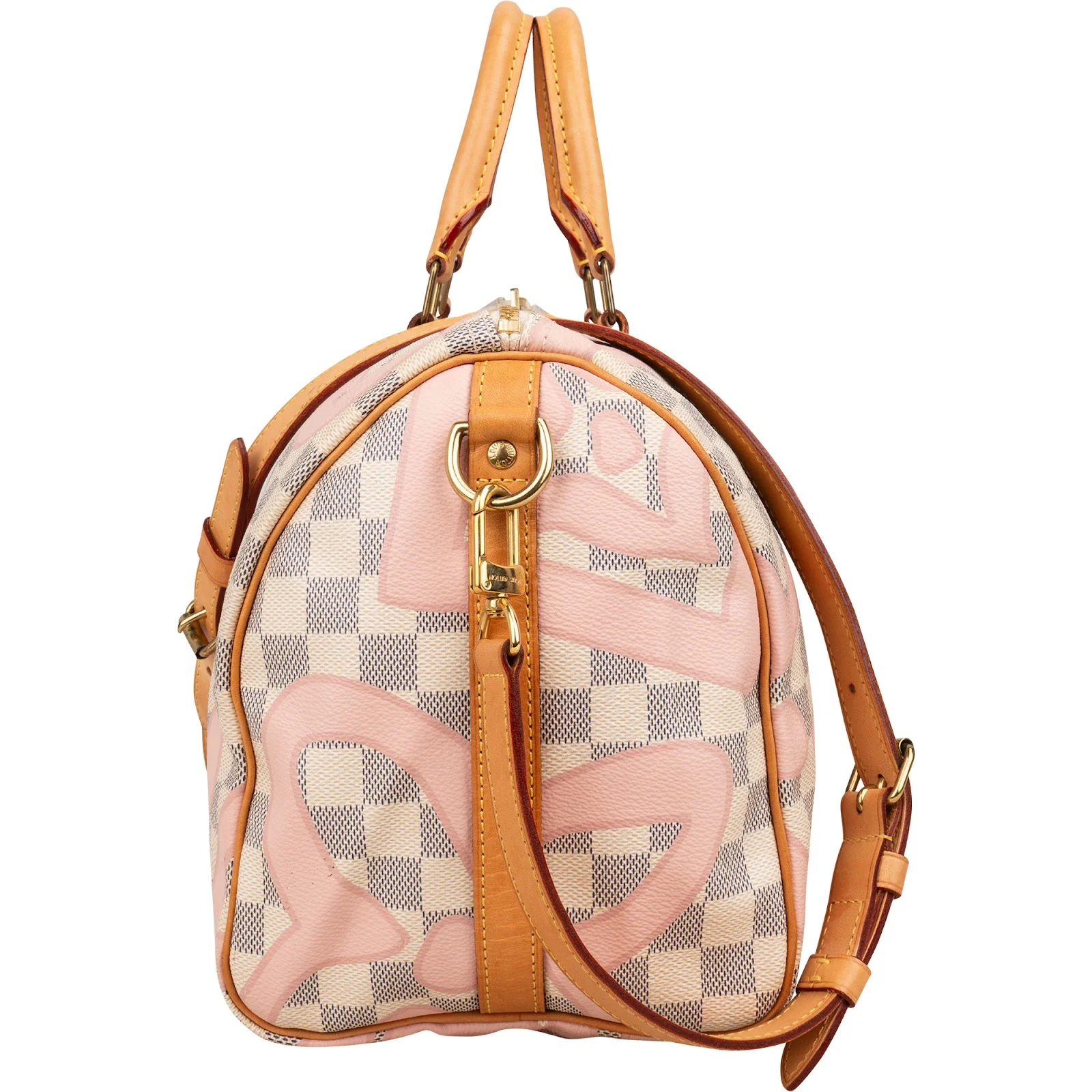 Louis Vuitton Monogram Damier Azur Tahitiene Speedy 30 Bandoulière Handbag