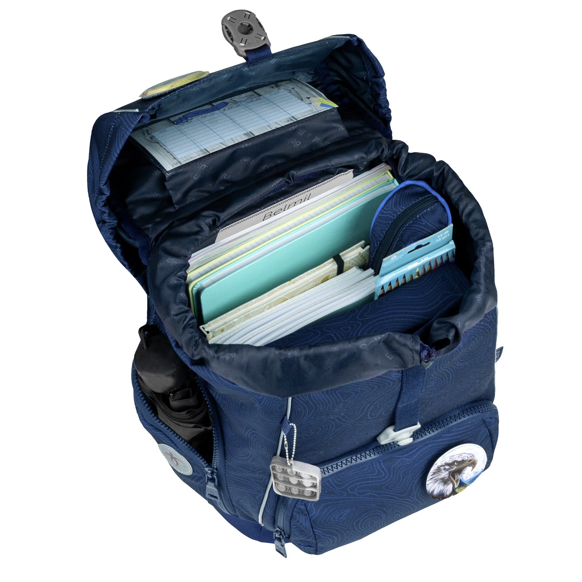 Comfy Plus Schulranzenset 5-teilig - Topographic