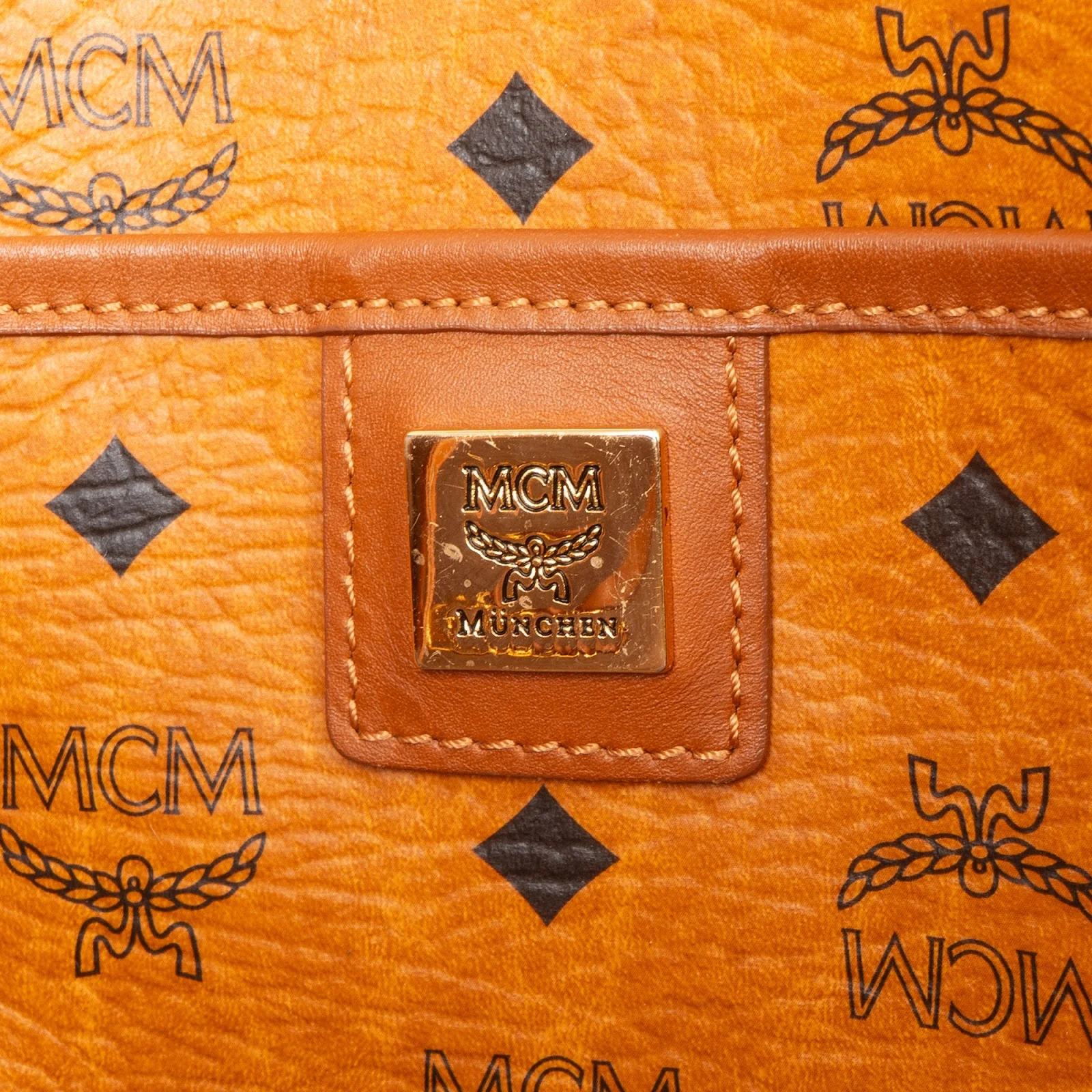 MCM Monogram Visetos Liz Reversible Large Shopper Shoulder Bag