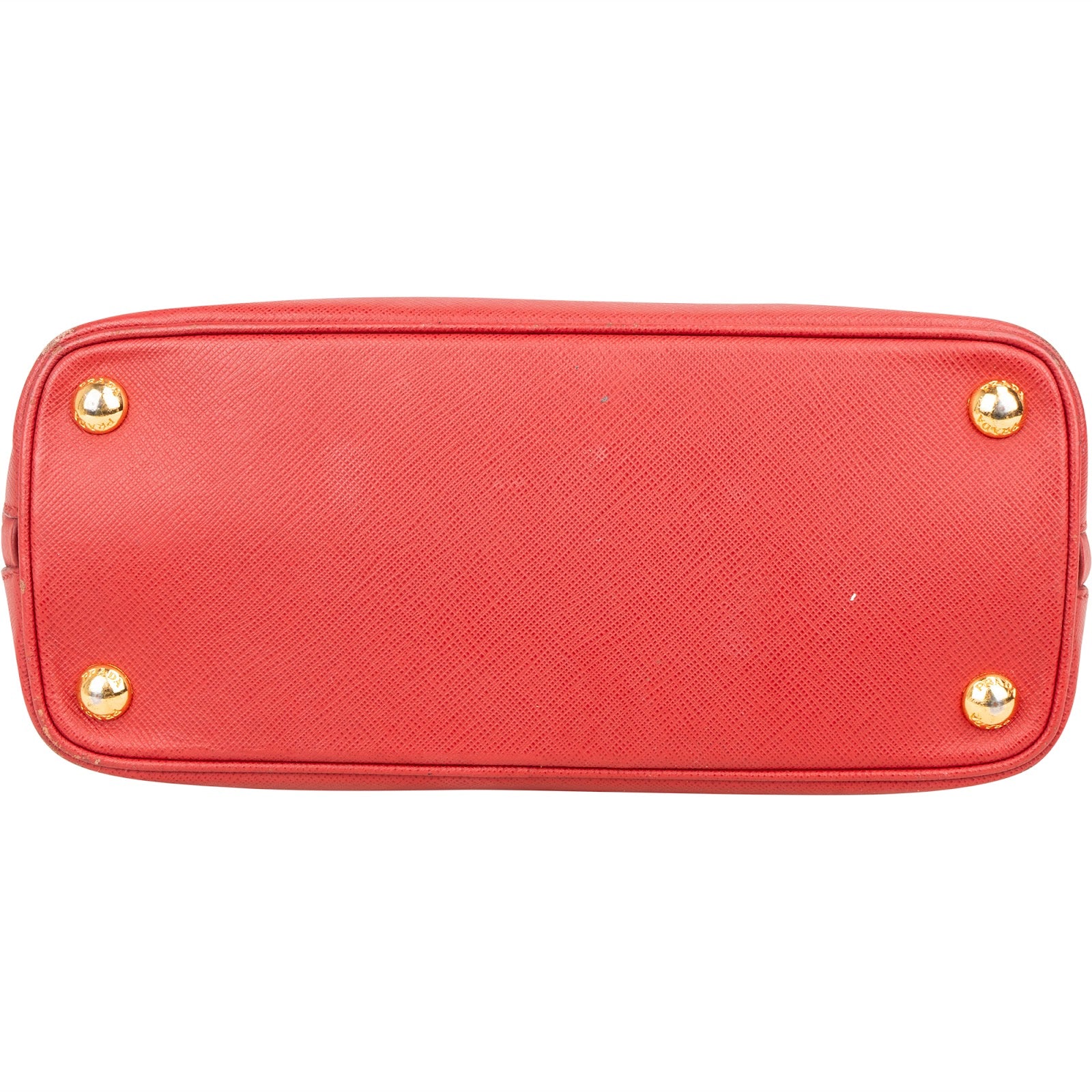 Prada rode Saffiano-leren Promenade-handtas