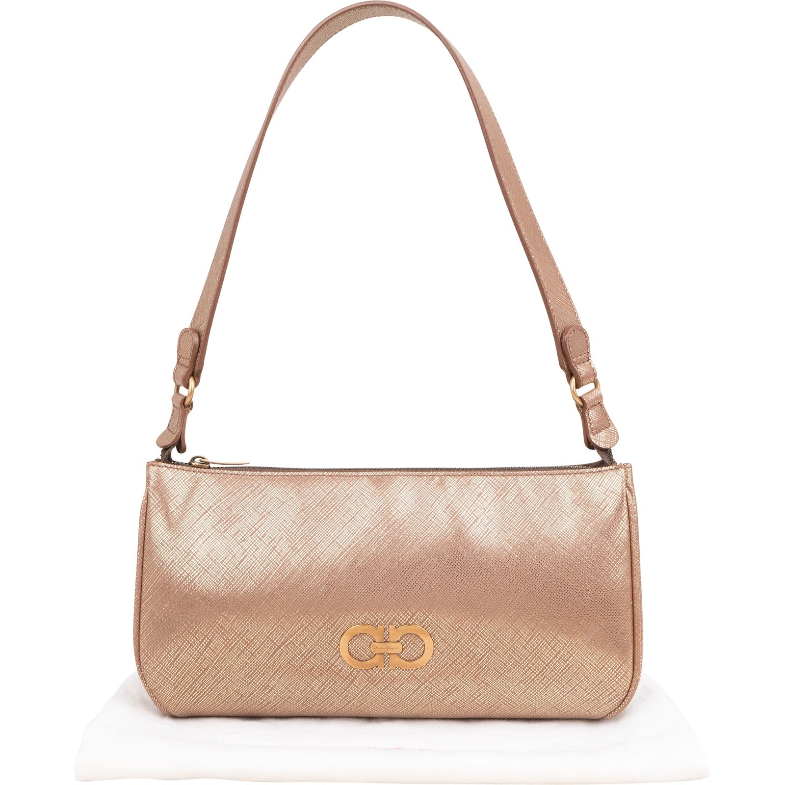 Salvatore Ferragamo Gancini Baguette Handbag