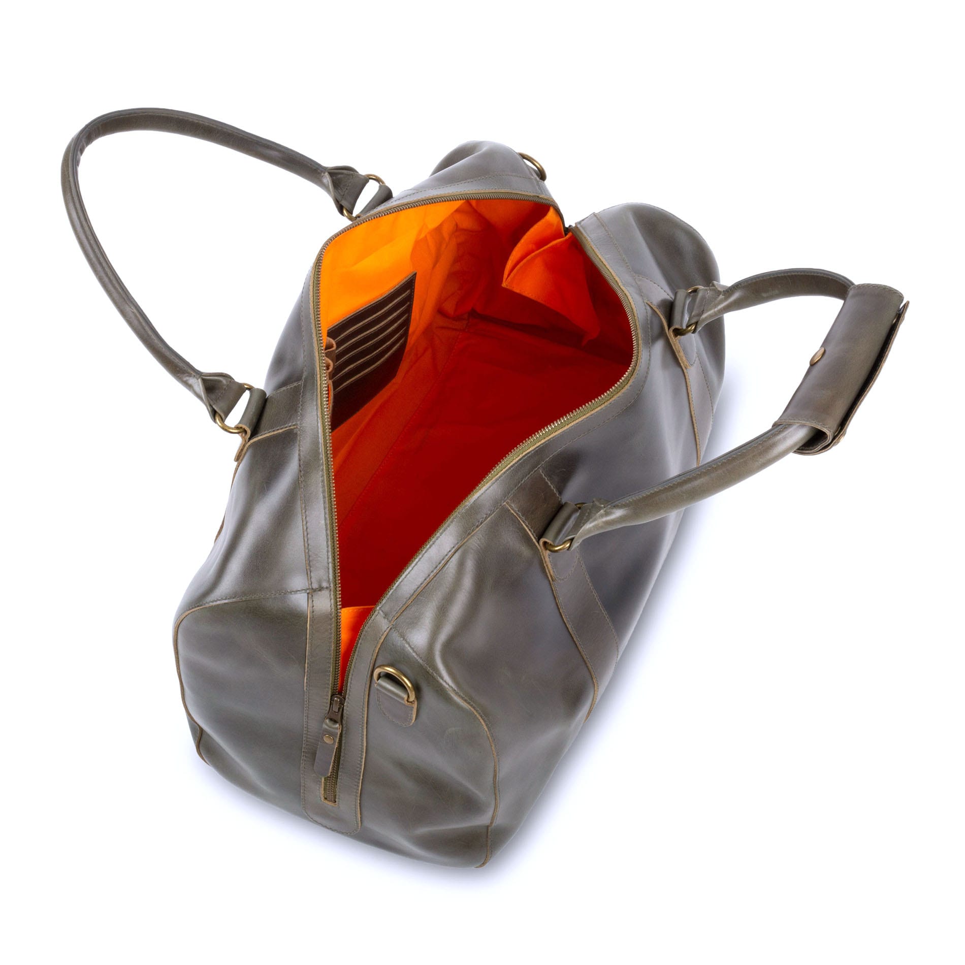 Willow leather weekender