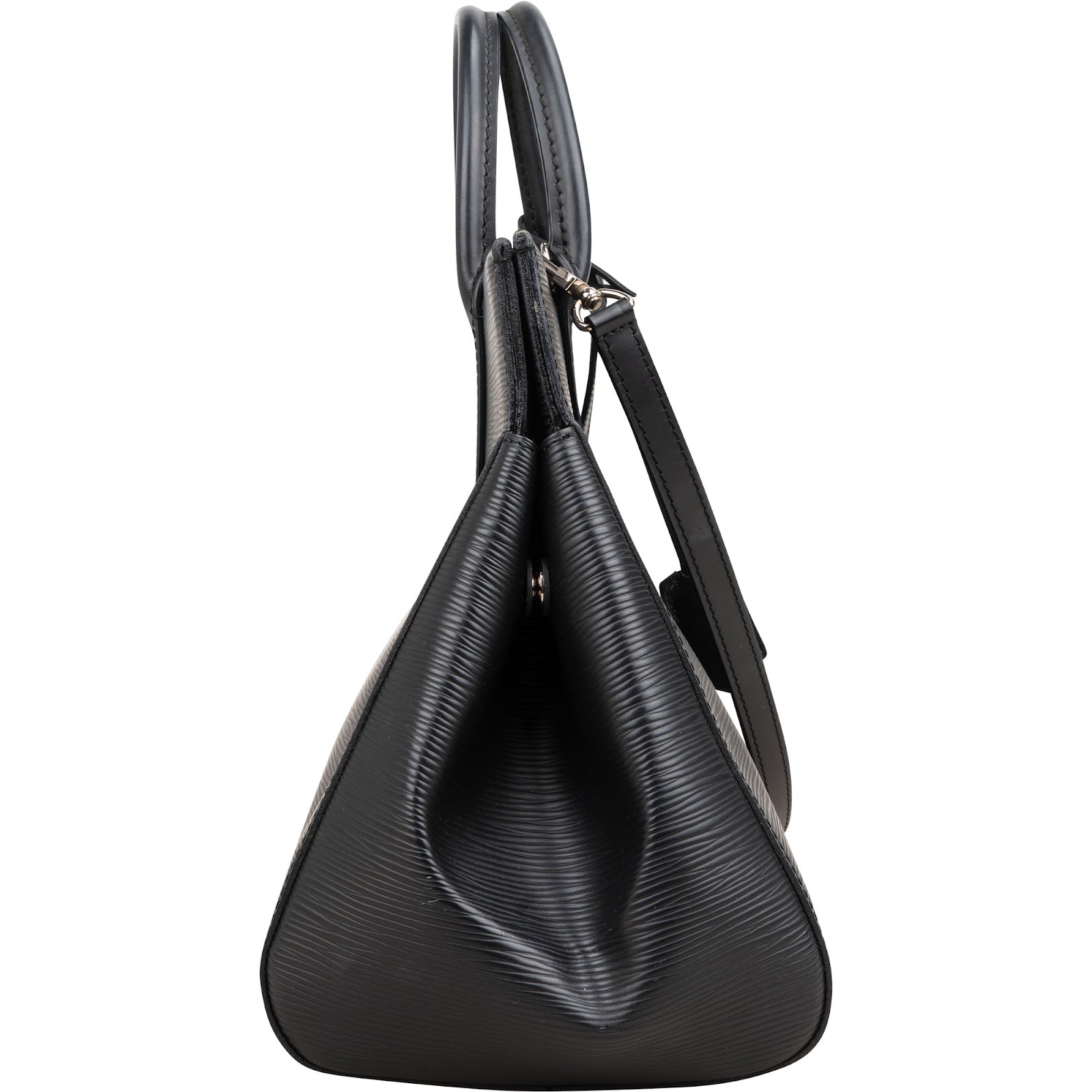 Louis Vuitton Noir Epi Leather Marly MM Handbag M94612