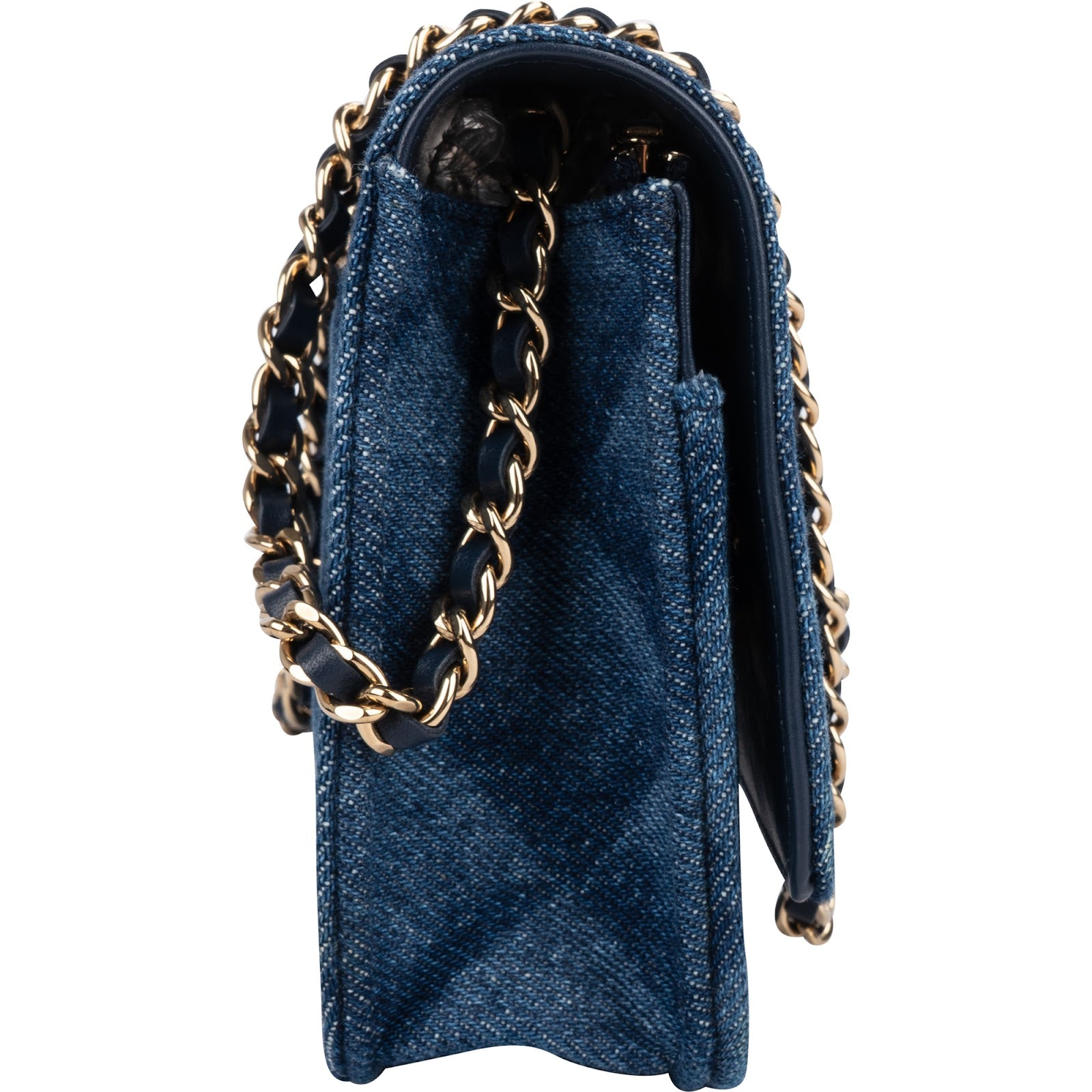 Chanel Denim Wallet on Chain Crossbody Bag