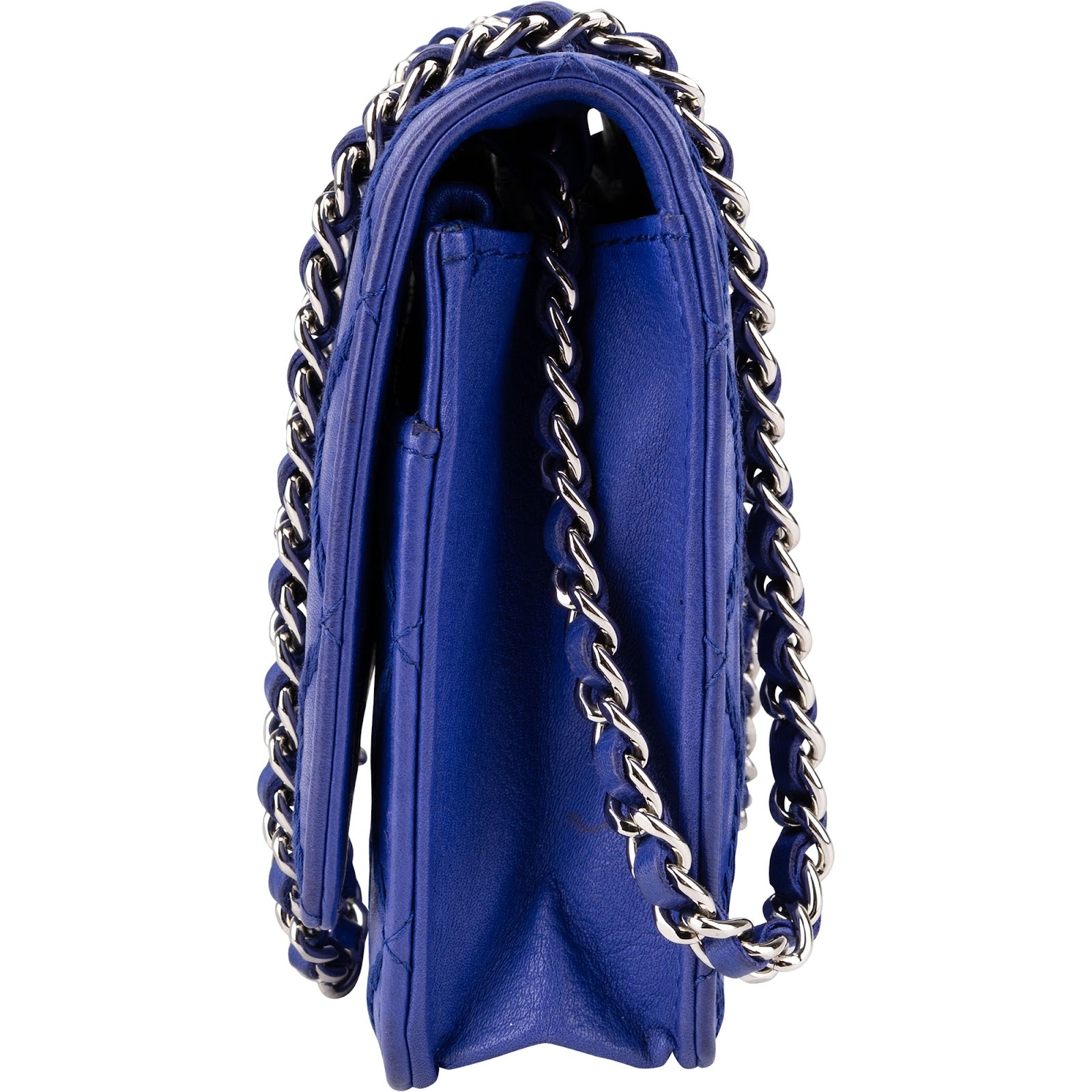 Chanel - Surpique Stitched Wallet on Chain Crossbody Bag