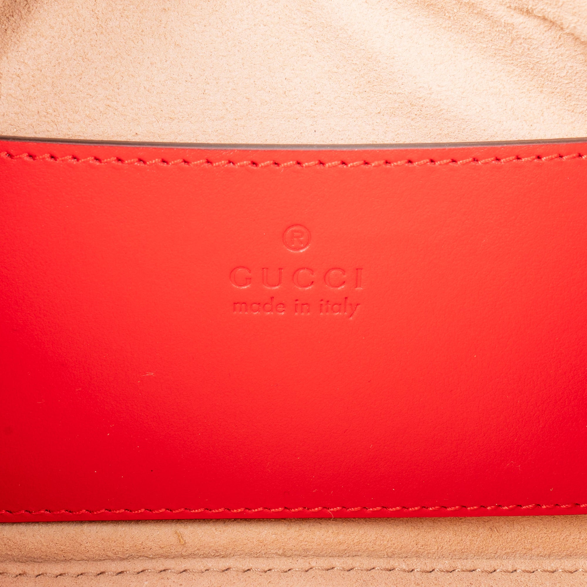 Sac à bandoulière GUCCI Rosso en cuir Marmont