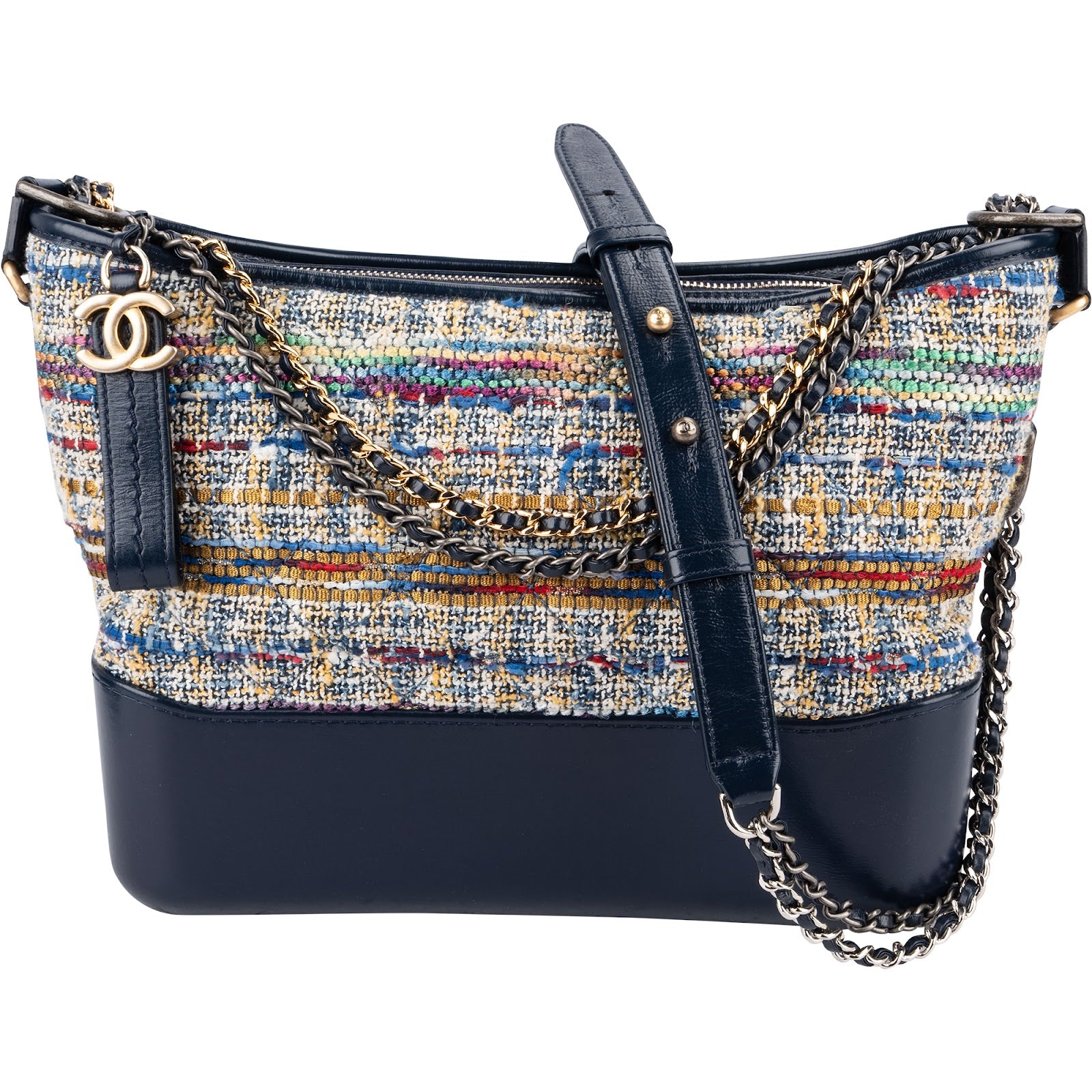 Chanel Tweed & Lambkin Gabrielle Crossbody Bag