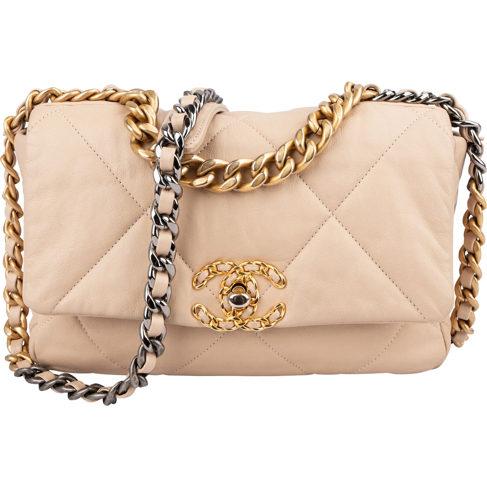 Chanel 19 Quilted Lambskin Single-Flap Crossbody Bag