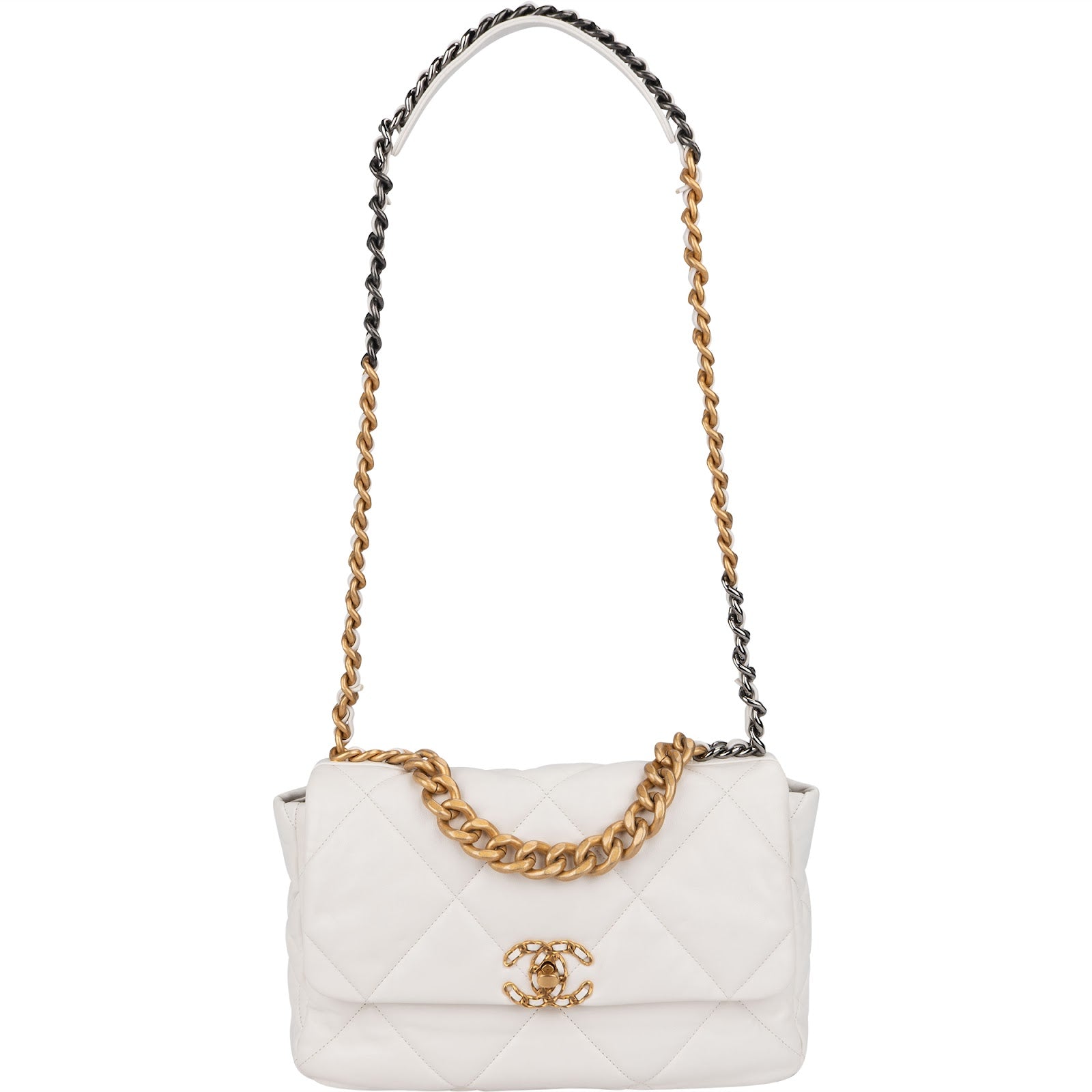 Chanel 19 Quilted Lambskin Single Flap Shoulder Bag