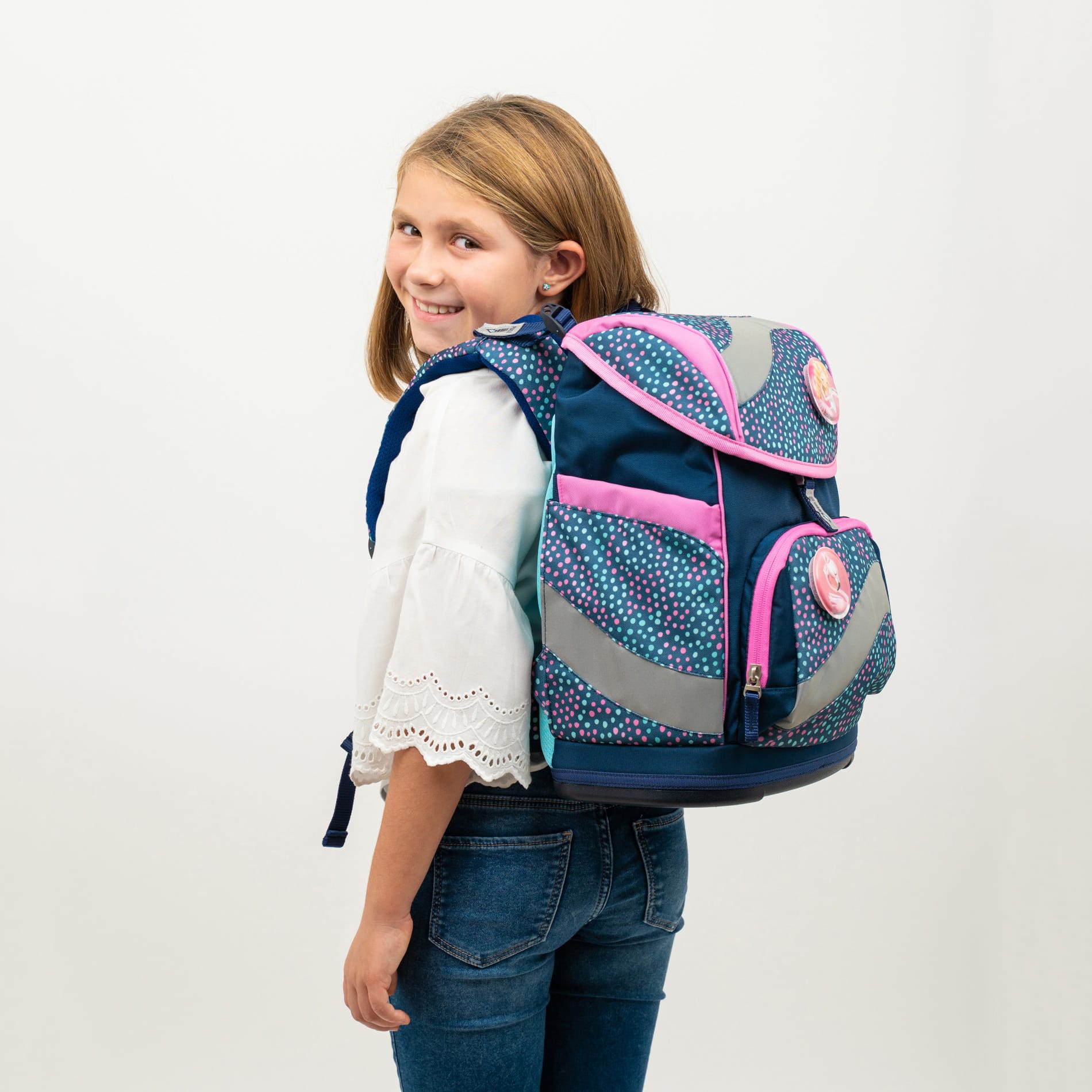 Smarty ergonomisches Schulranzen-Set 4-teilig - Amazing Polka Dot 2