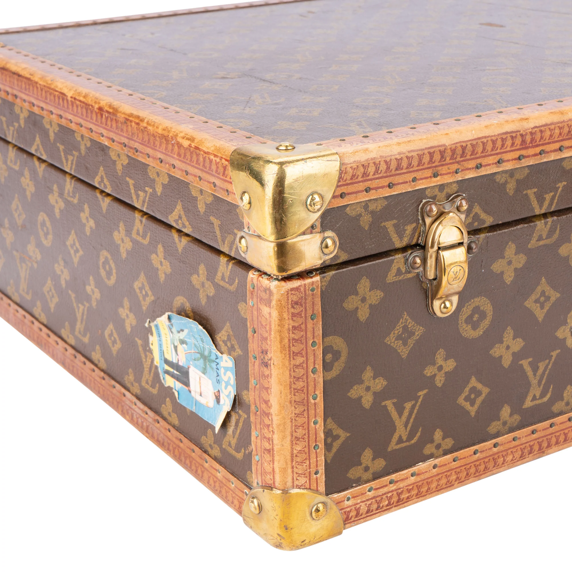 Louis Vuitton Canvas Monogram 1900s Koffer 70