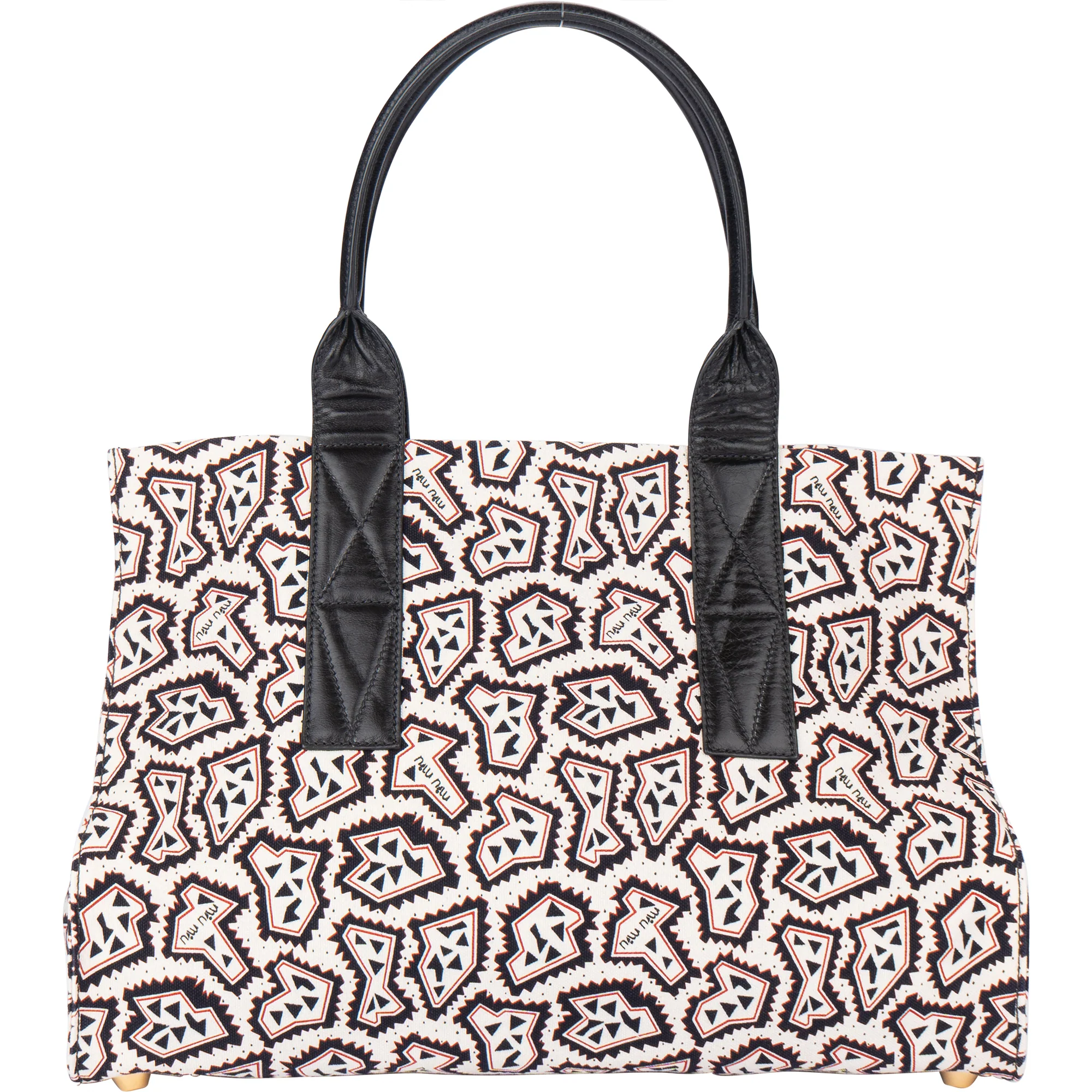 Miu Miu Tessuto Stampat Monogram Handbag