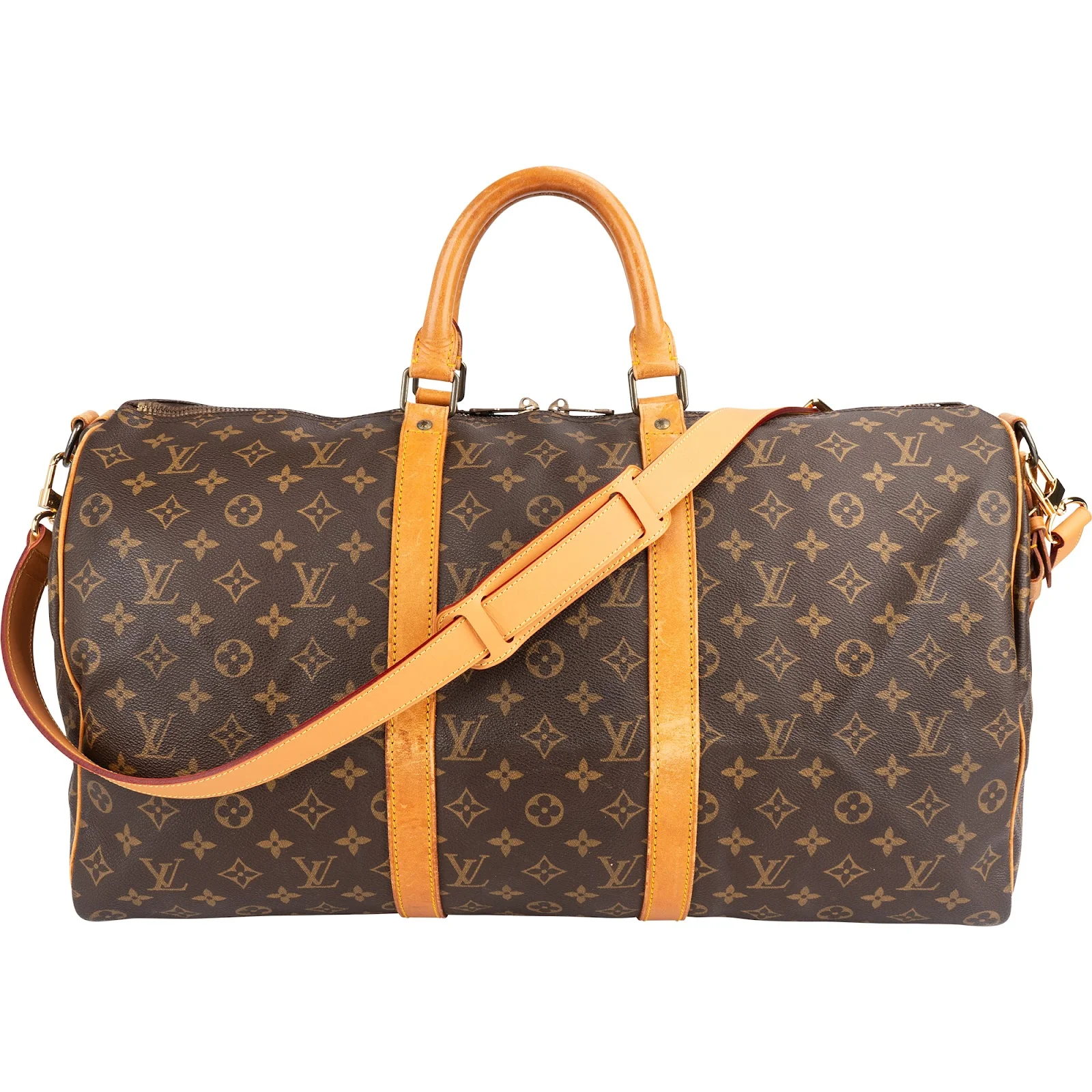 Louis Vuitton Monogram Canvas Keepall 50 Bandoulière Reisetasche