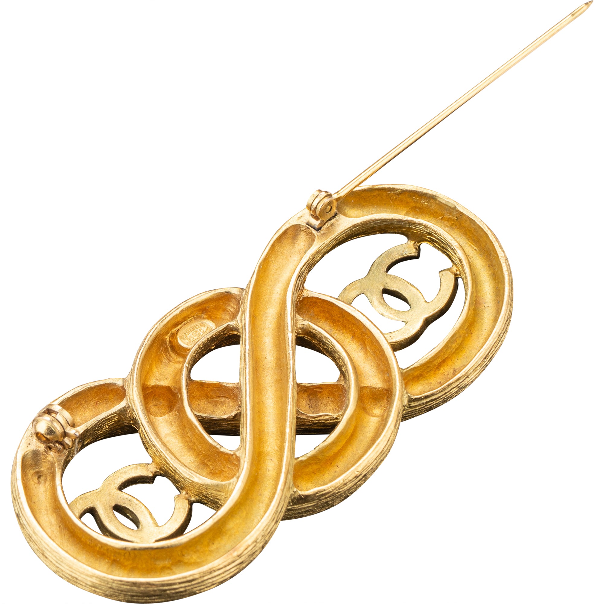 Chanel Golden Infinity Brooch