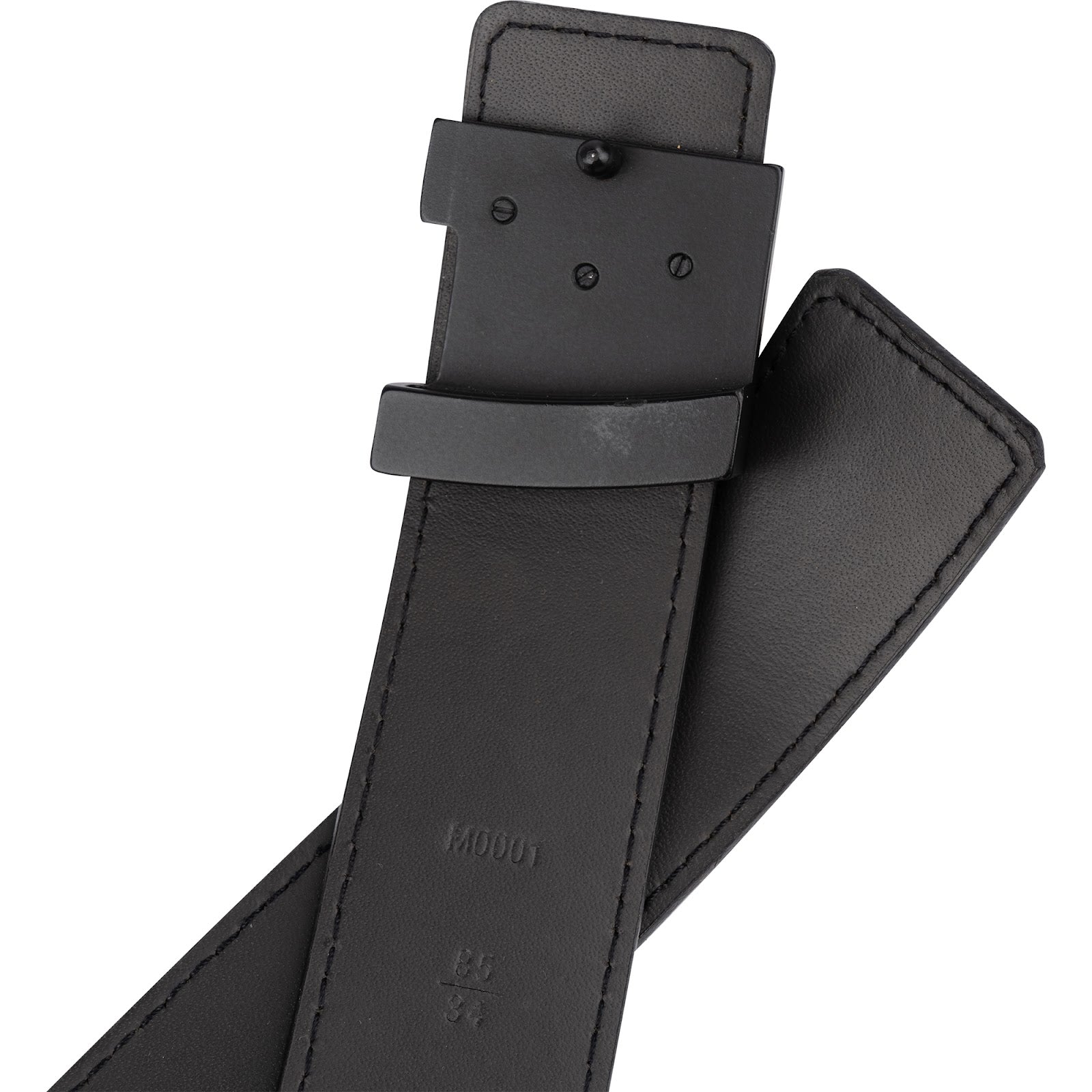 Louis Vuitton Black Taiga Leather LV Initiales Belt (85 / 34) M0001