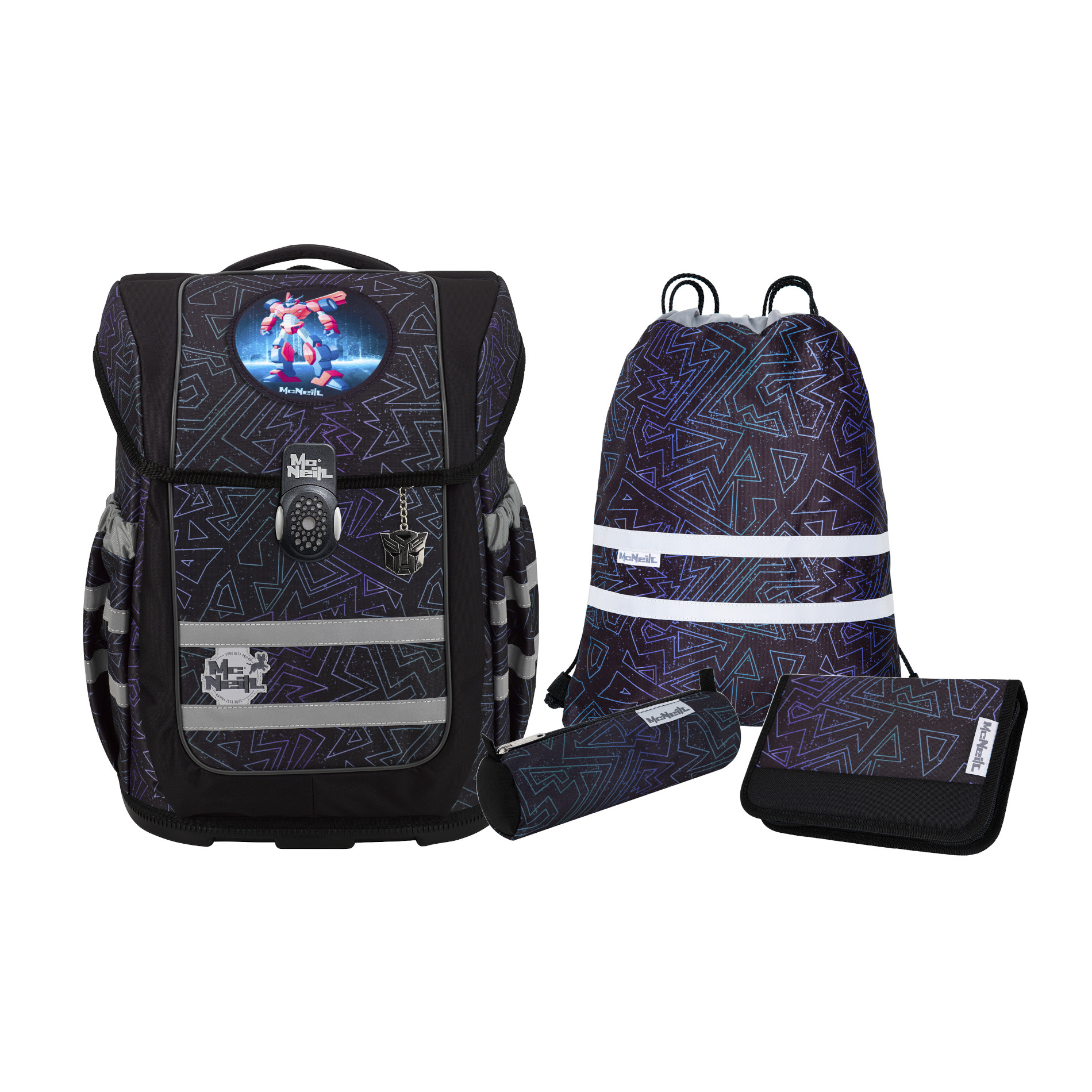 Schulranzenset TENERO 5tlg. - TRON