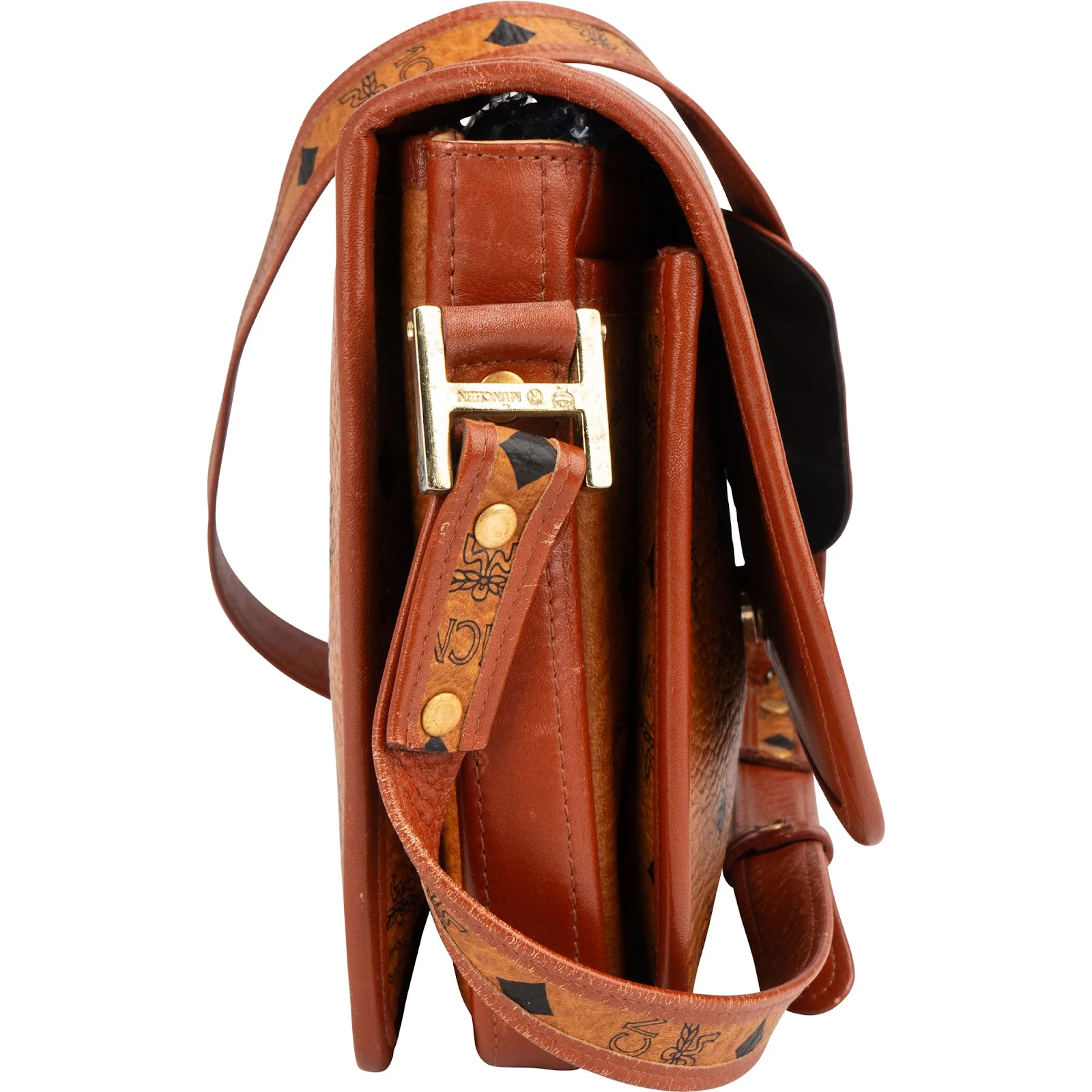 MCM Monogram Visetos Coated Canvas Flap Crossbody Bag