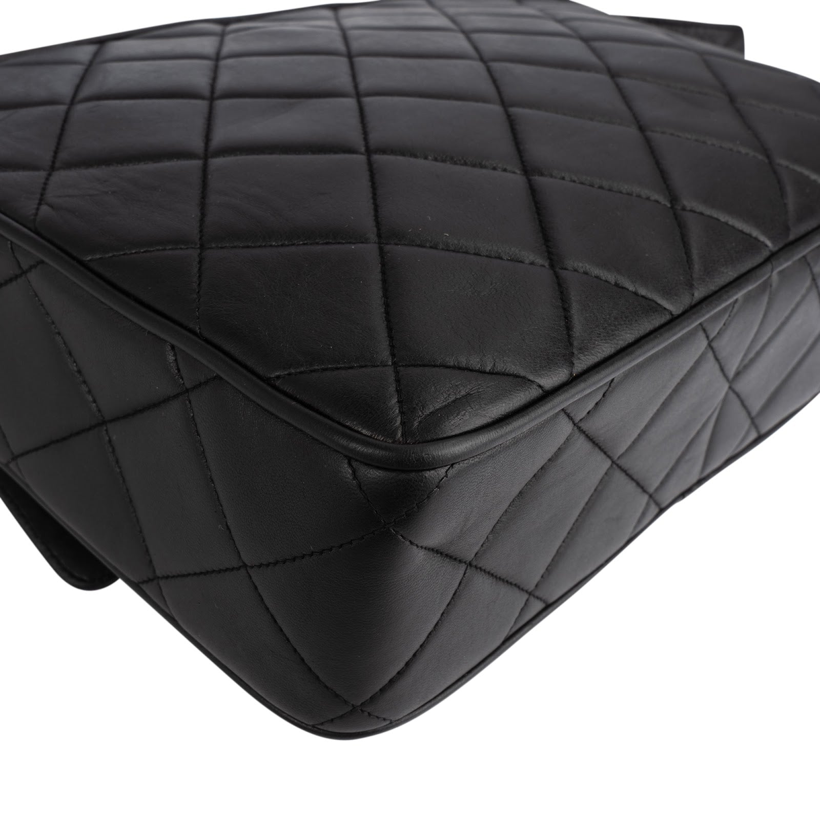 Chanel Quilted Lambskin Tassel Camera Crossbody Bag