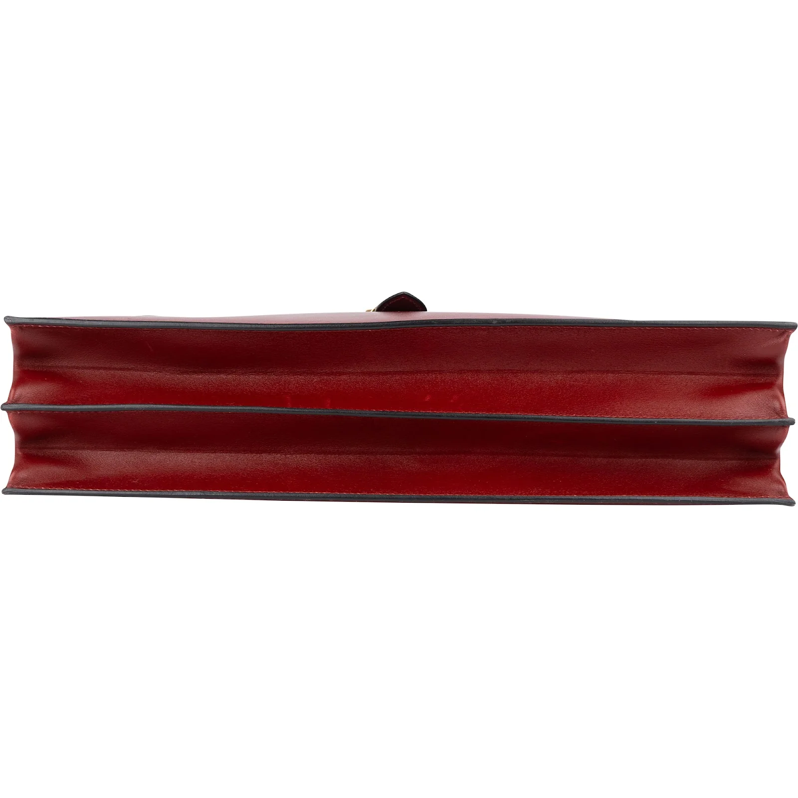 Hermès Bordeaux Leather Depeches Aktentasche