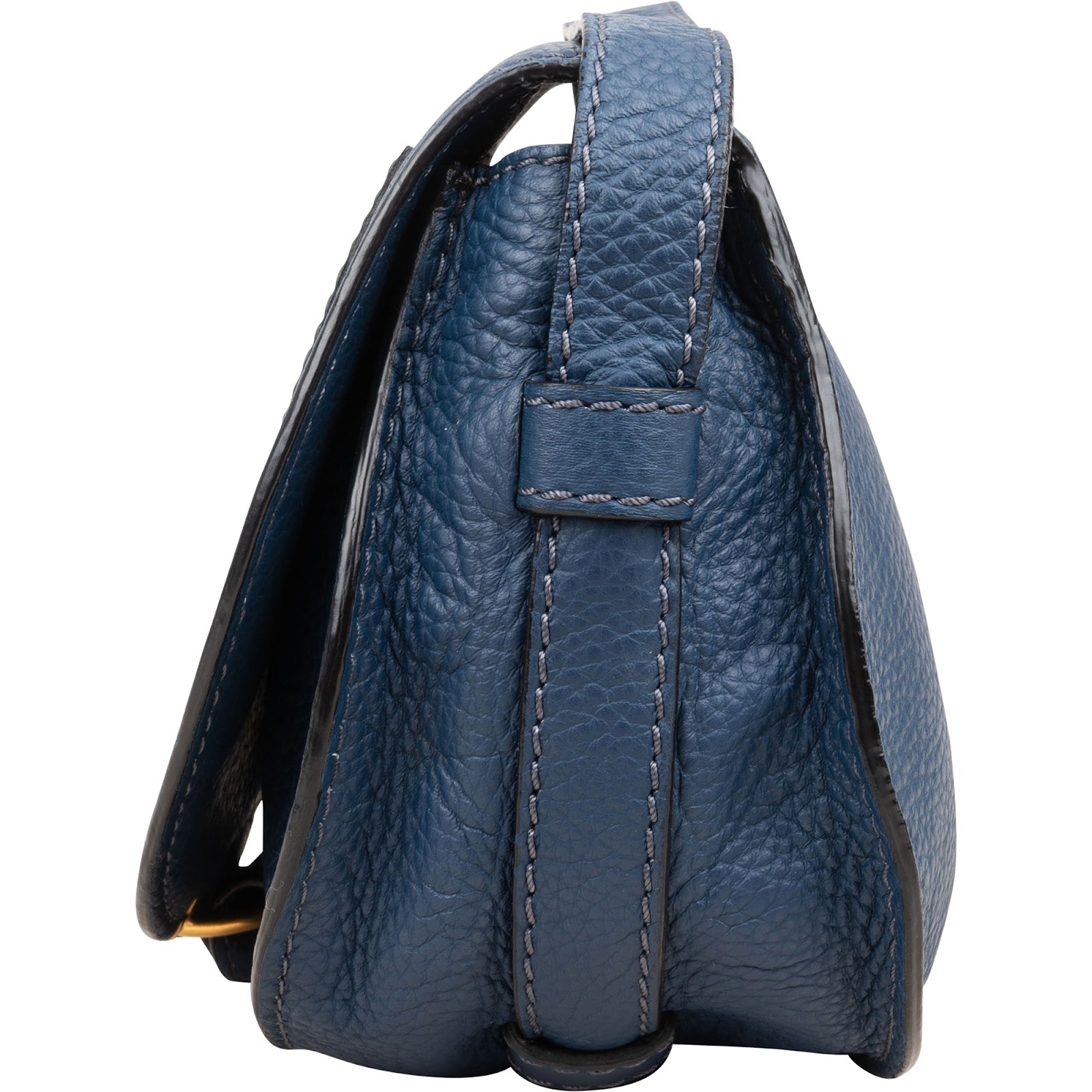 Chloé Grained Calfskin Marcie Small Saddle Crossbody Bag