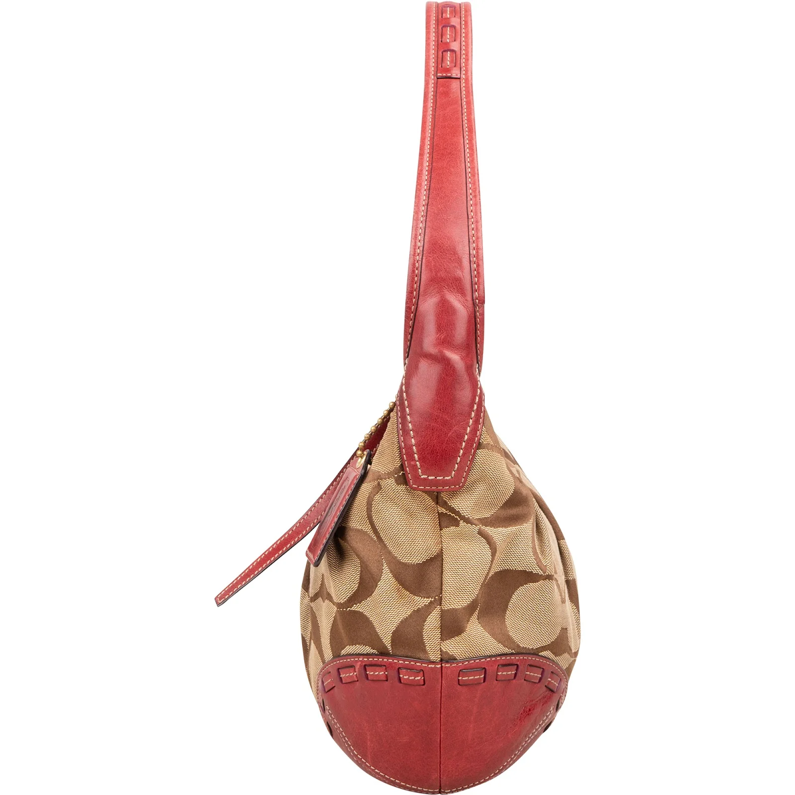 Coach Classic Monogram Pleated Hobo Shoulder Bag