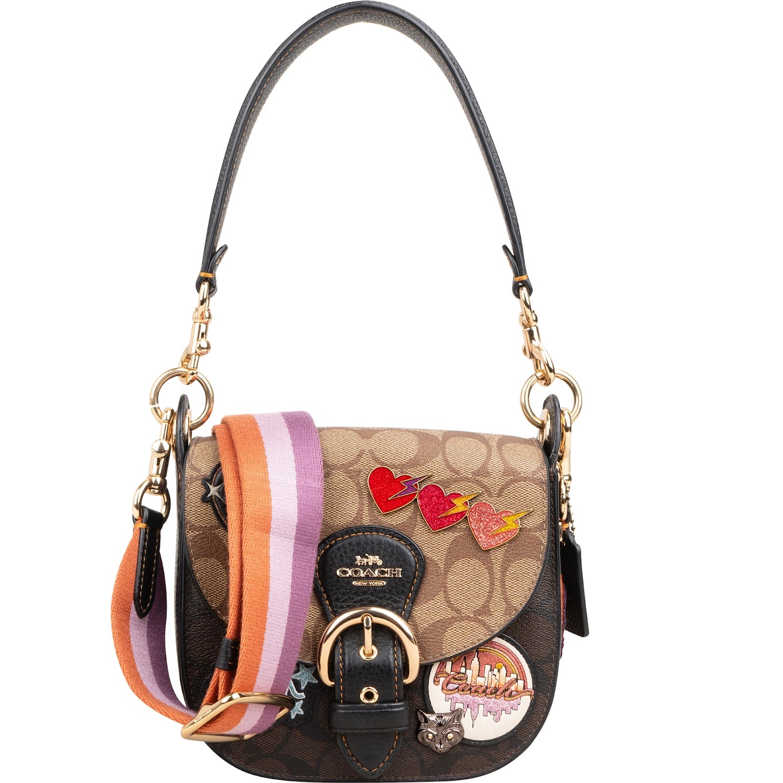 Torba crossbody Coach – Kleo New York z naszywkami