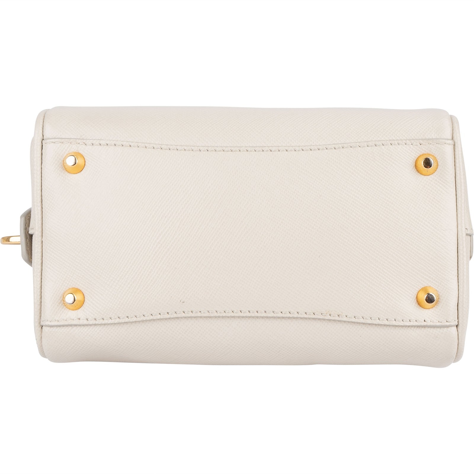 Prada Saffiano Leather Mini Bowling Crossbody Handbag