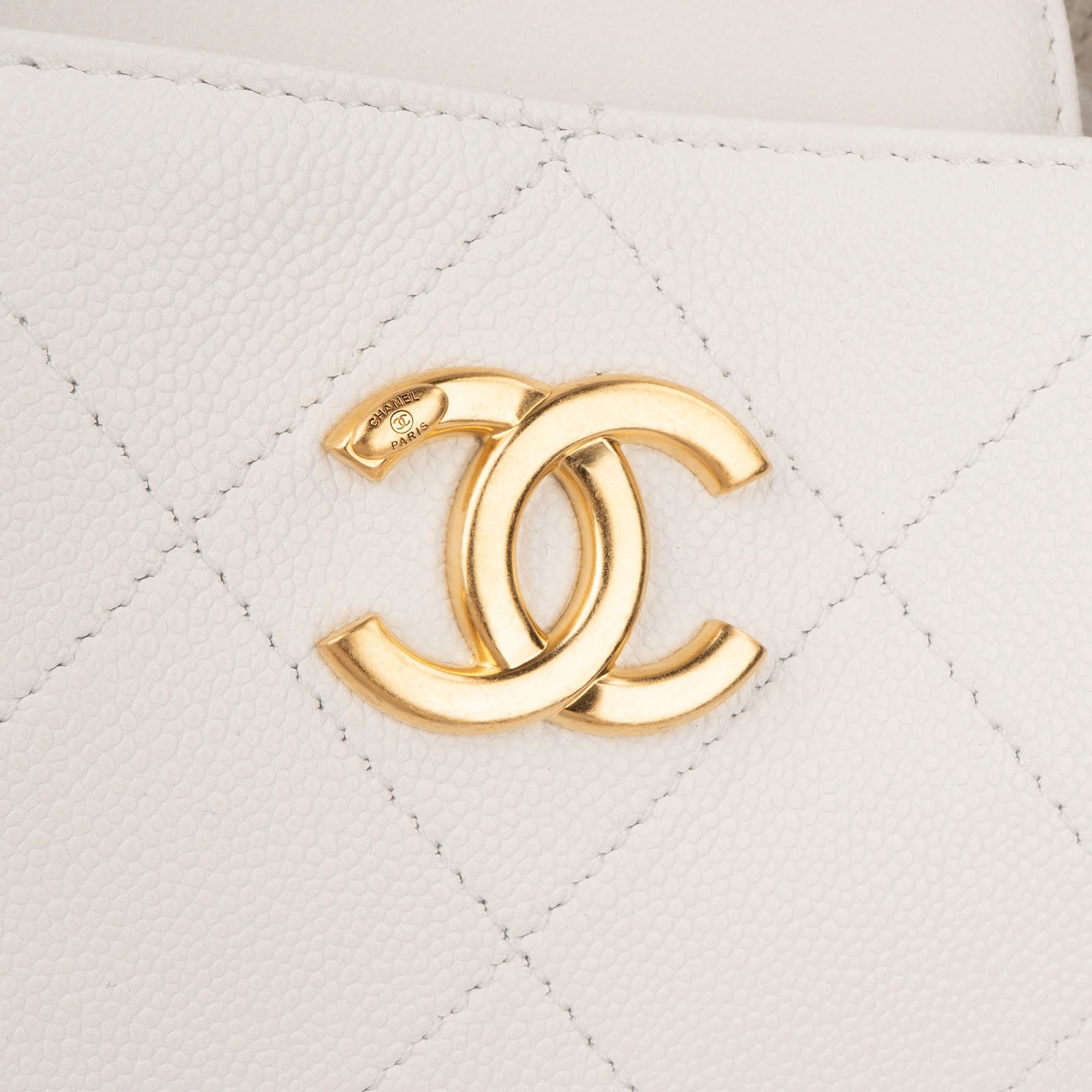 Chanel - Stitching Caviar Leather Handbag