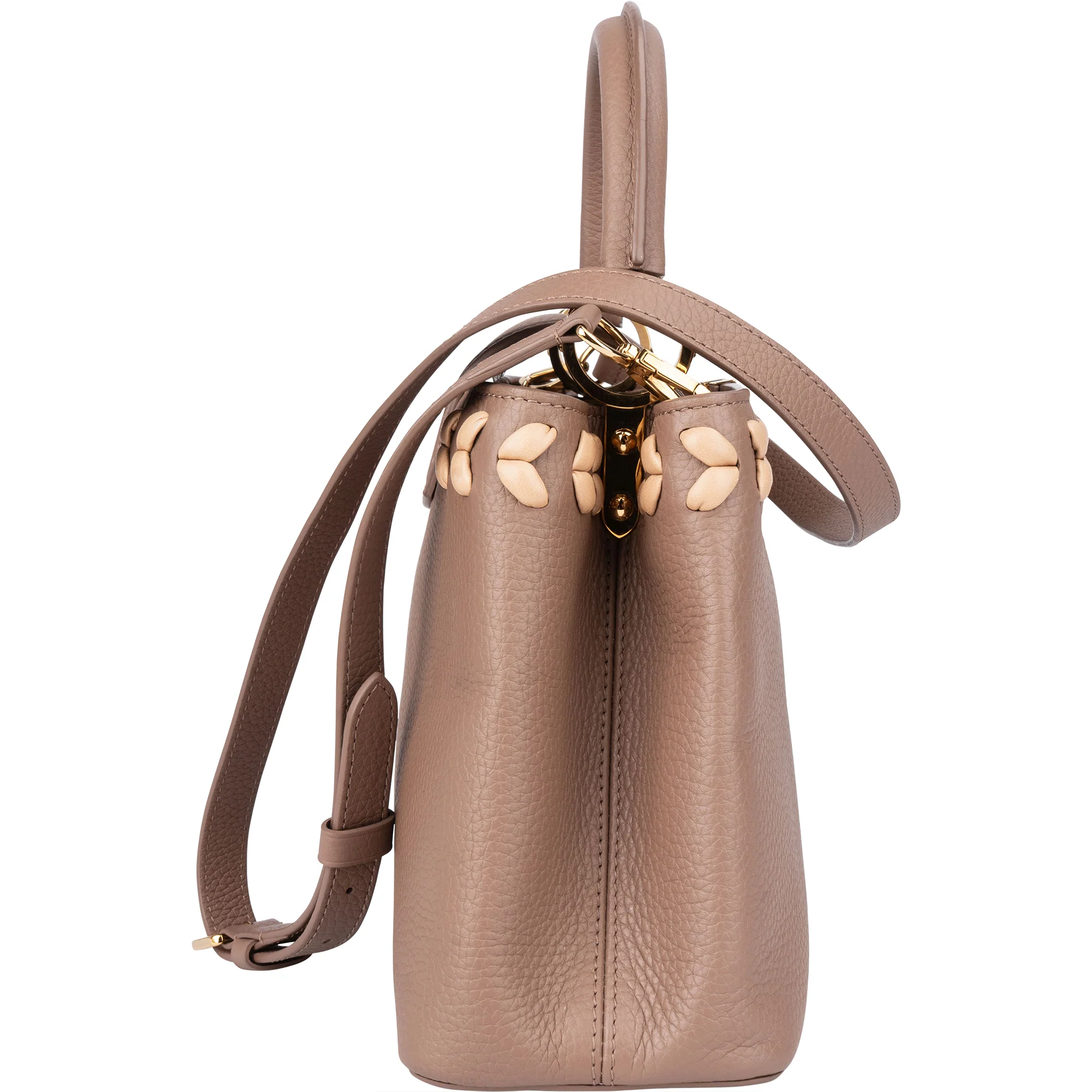 Louis Vuitton Braided Taurillon Leather Capucines PM Handbag