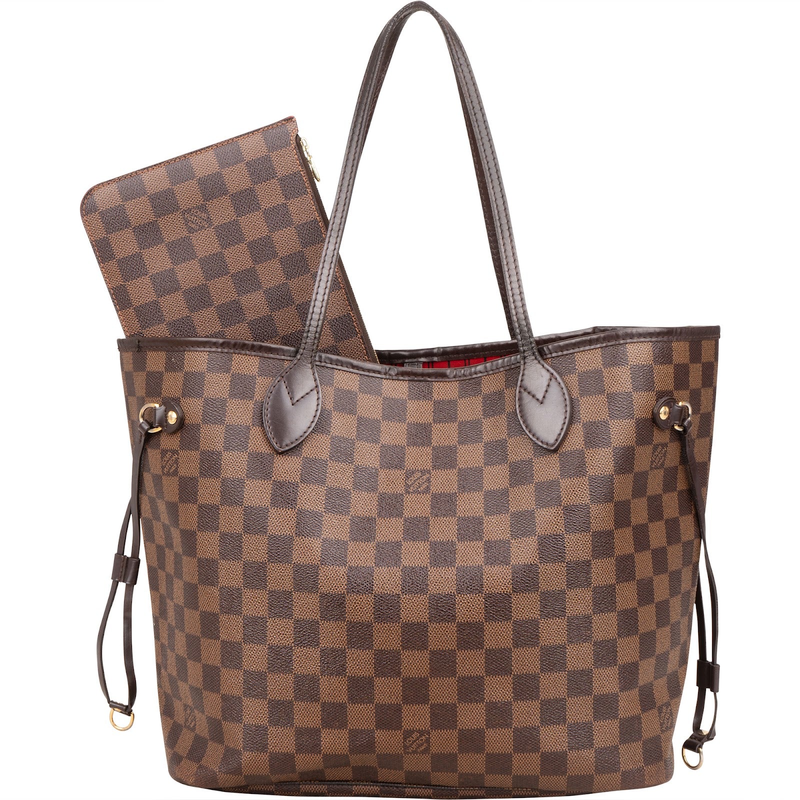 Louis Vuitton Monogram Damier Ebene Neverfull MM Shoulder Bag
