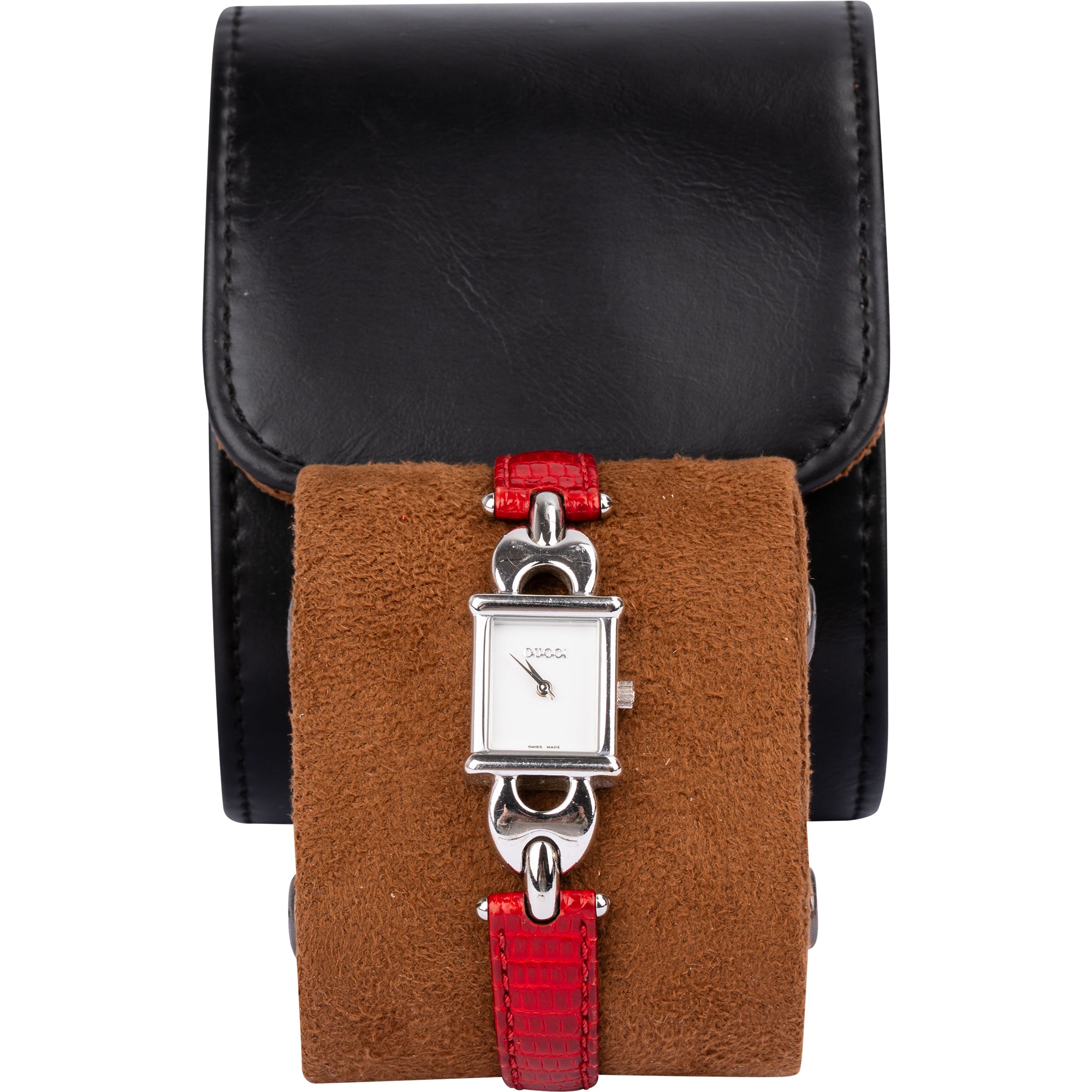Gucci Silver Tone 1800L Horsebit Damenuhr