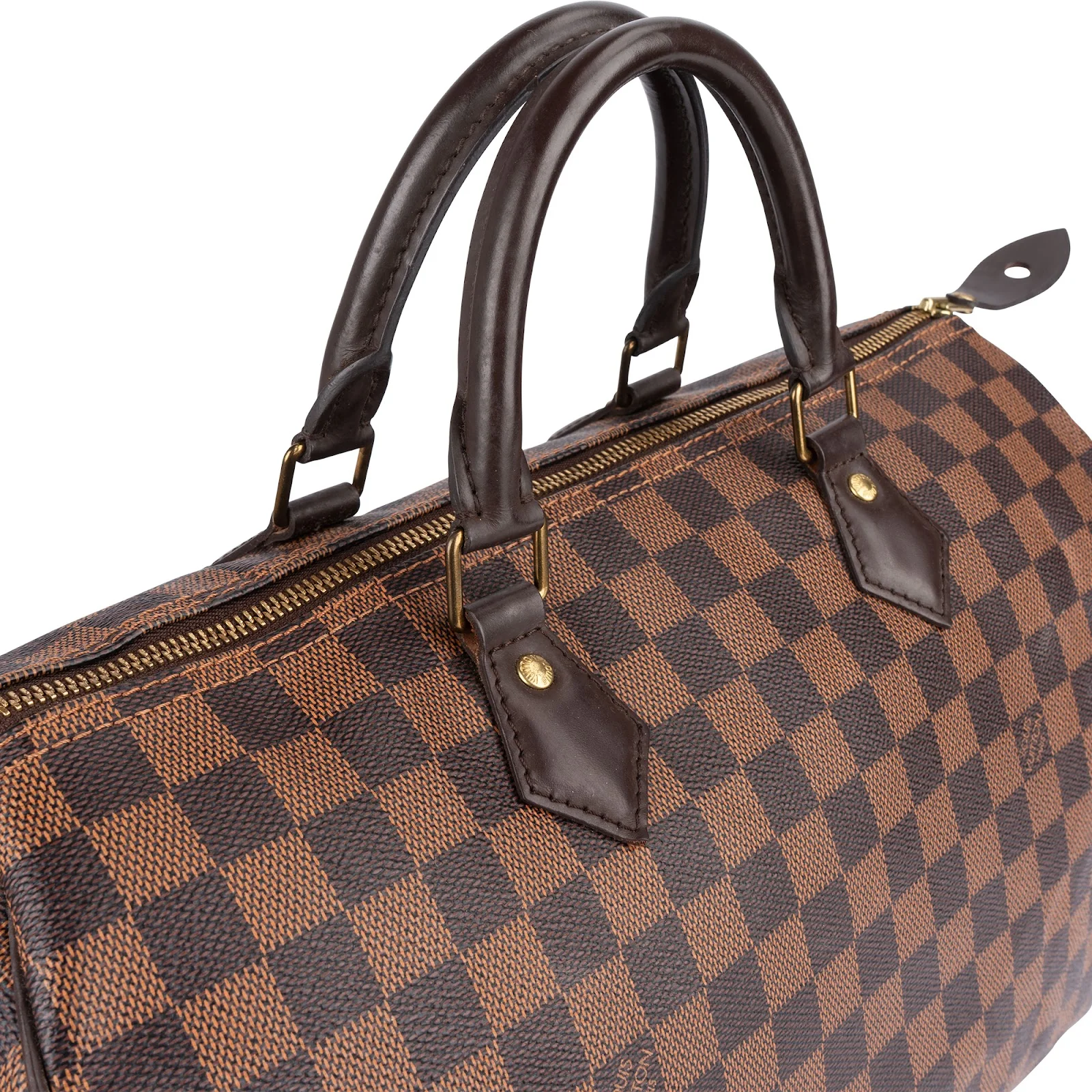 Louis Vuitton Monogram Damier Ebene Speedy 35 Boston Bag