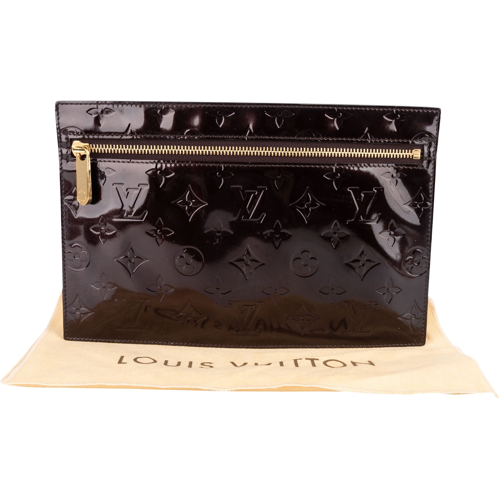 Louis Vuitton Monogram Vernis Pershing Square Organizer Clutch