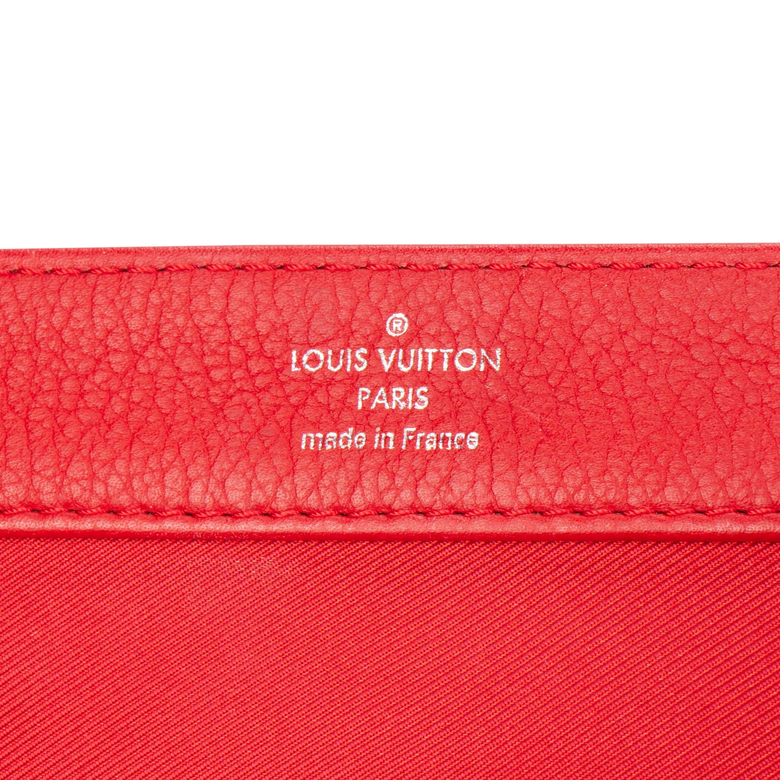 Louis Vuitton Lockme BB Red Leather Crossbody Bag