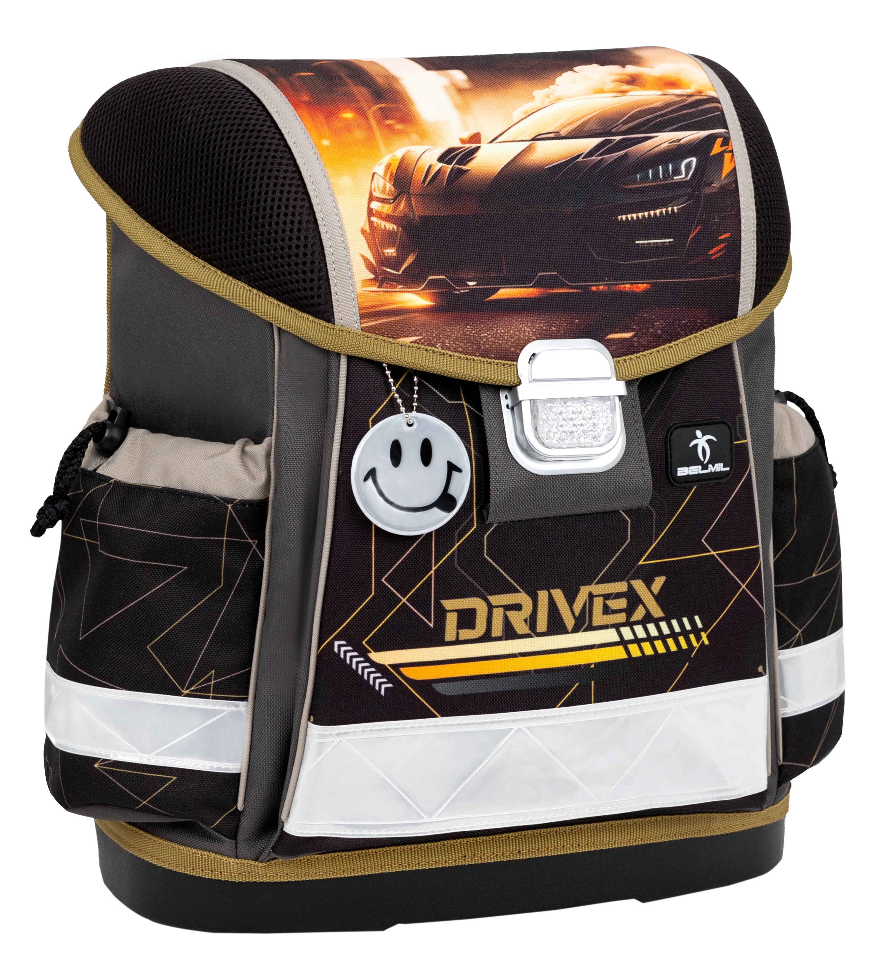 Classy Schulranzen Set 4-teilig mit Brustgurt - Drivex