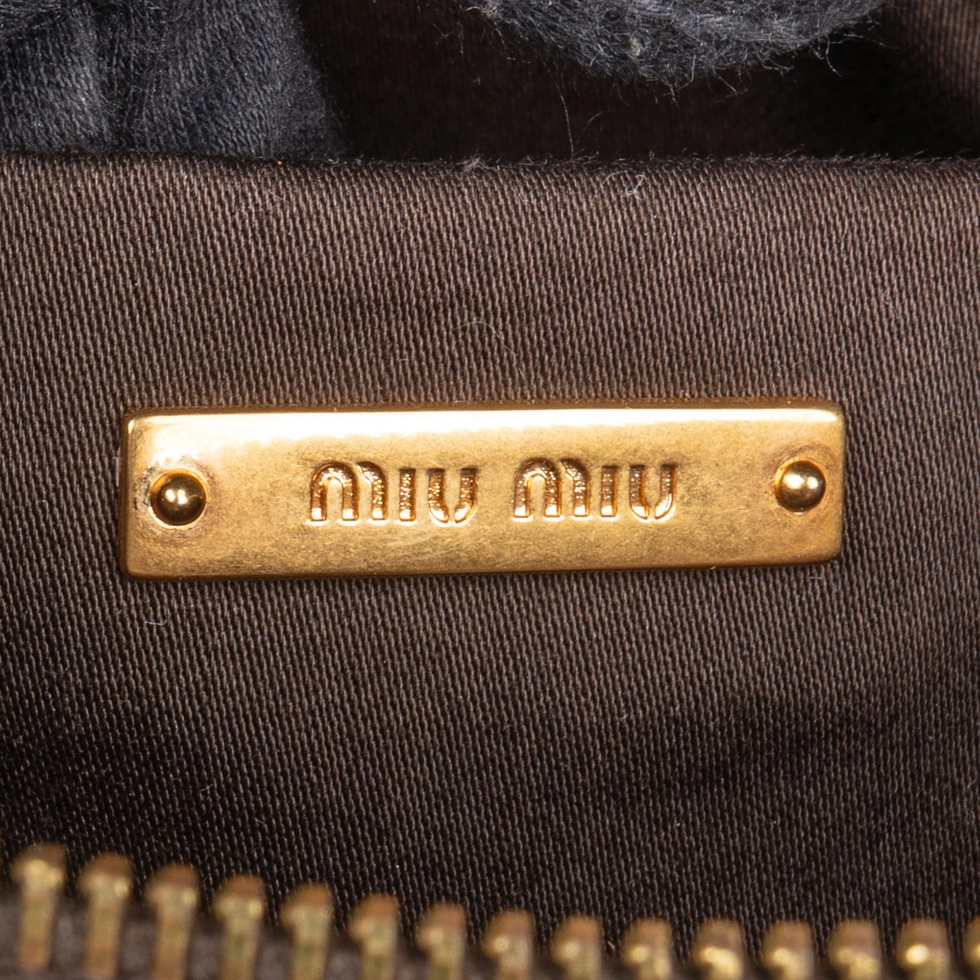 Miu Miu Grey Leather City Handbag