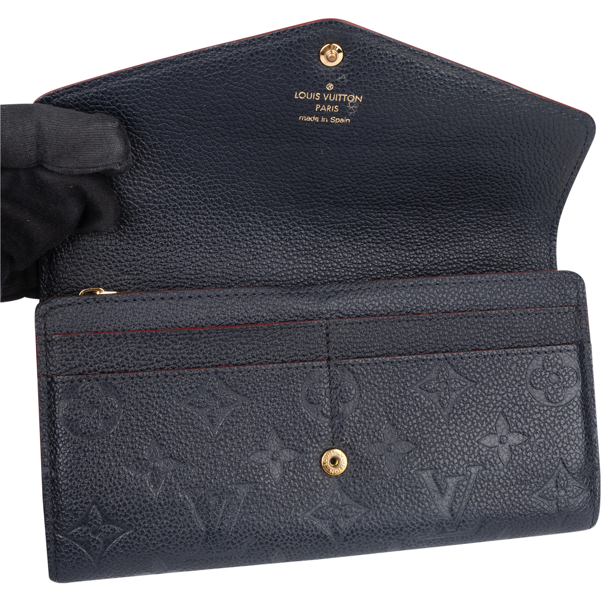 Louis Vuitton Monogram Empreinte Leather Sarah Wallet