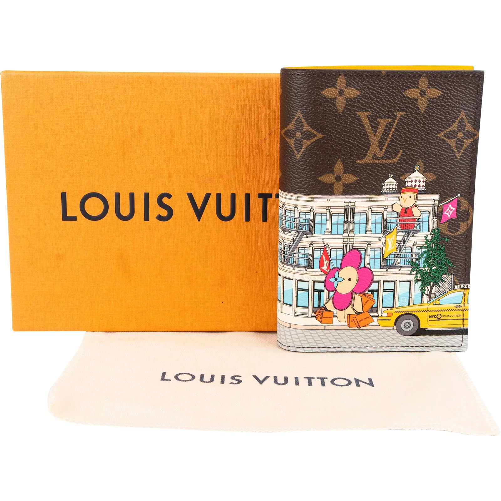 Louis Vuitton Limited Monogram Canvas Vivienne Holiday NYC Passport Cover Wallet
