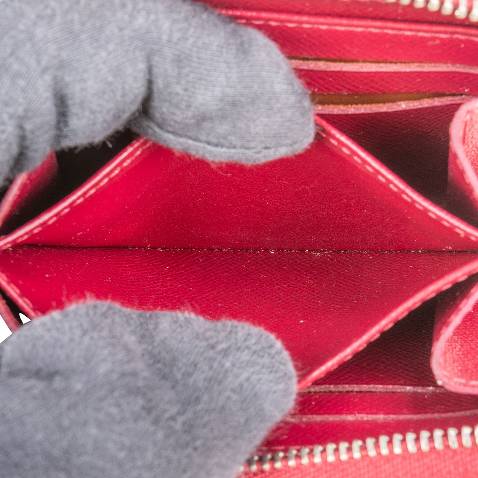 Louis Vuitton - Red Zippy Coin Purse Wallet