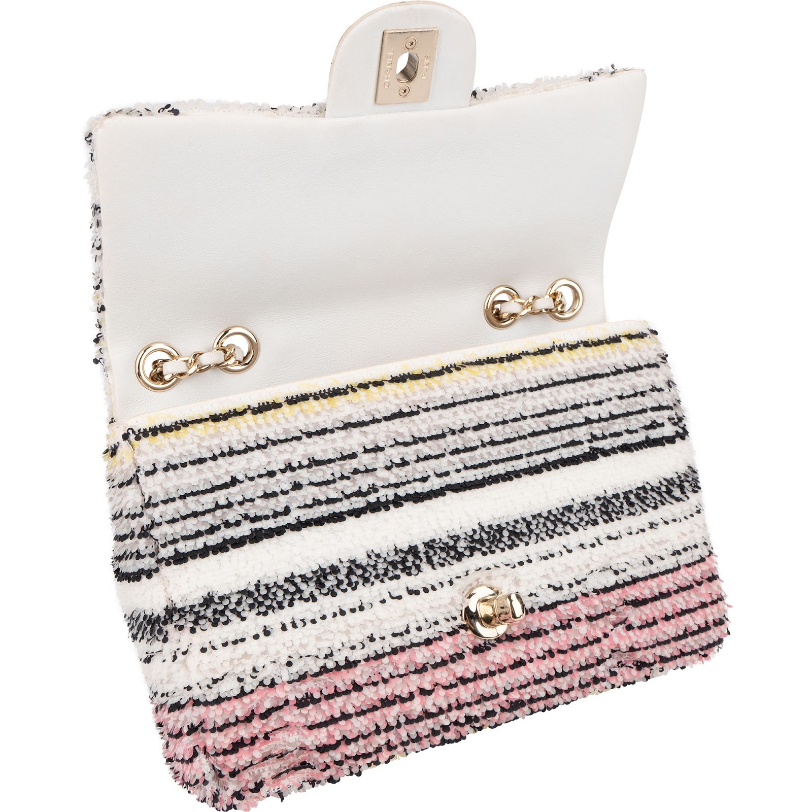 Chanel - Sequin Multicolor Single Flap Crossbody Bag