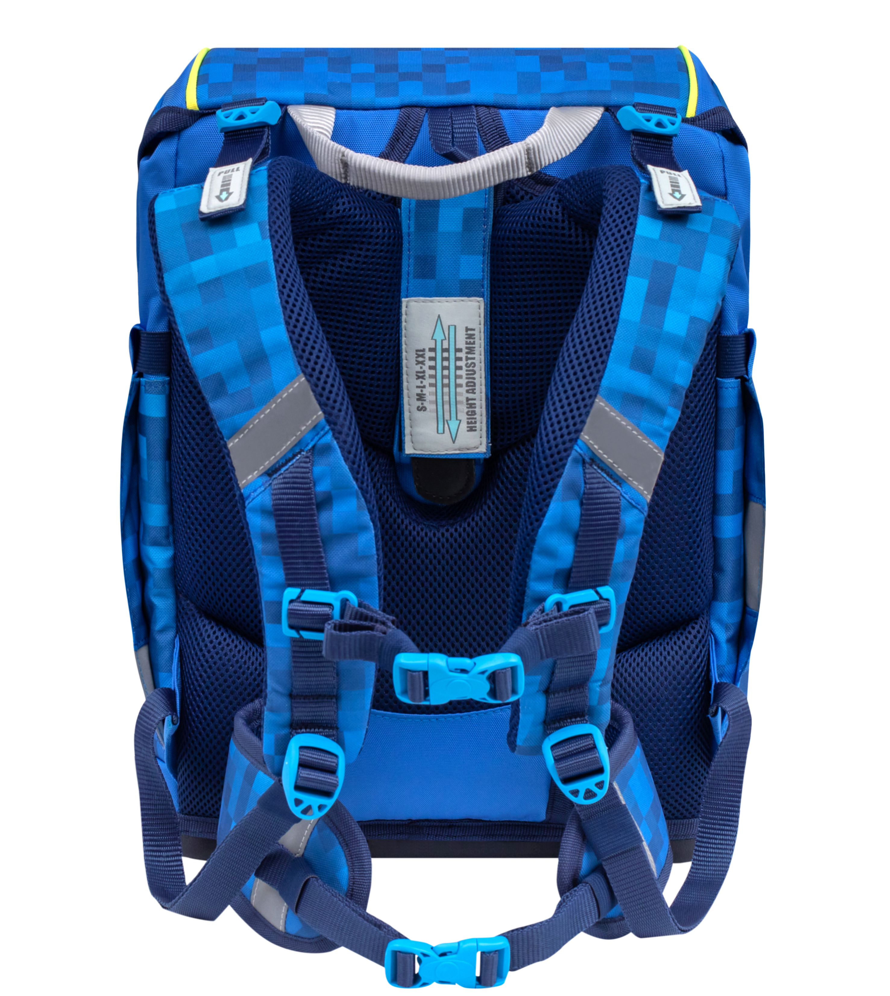 Smarty Schulranzen Set 5-teilig mit 6 Patches - Funky Blue